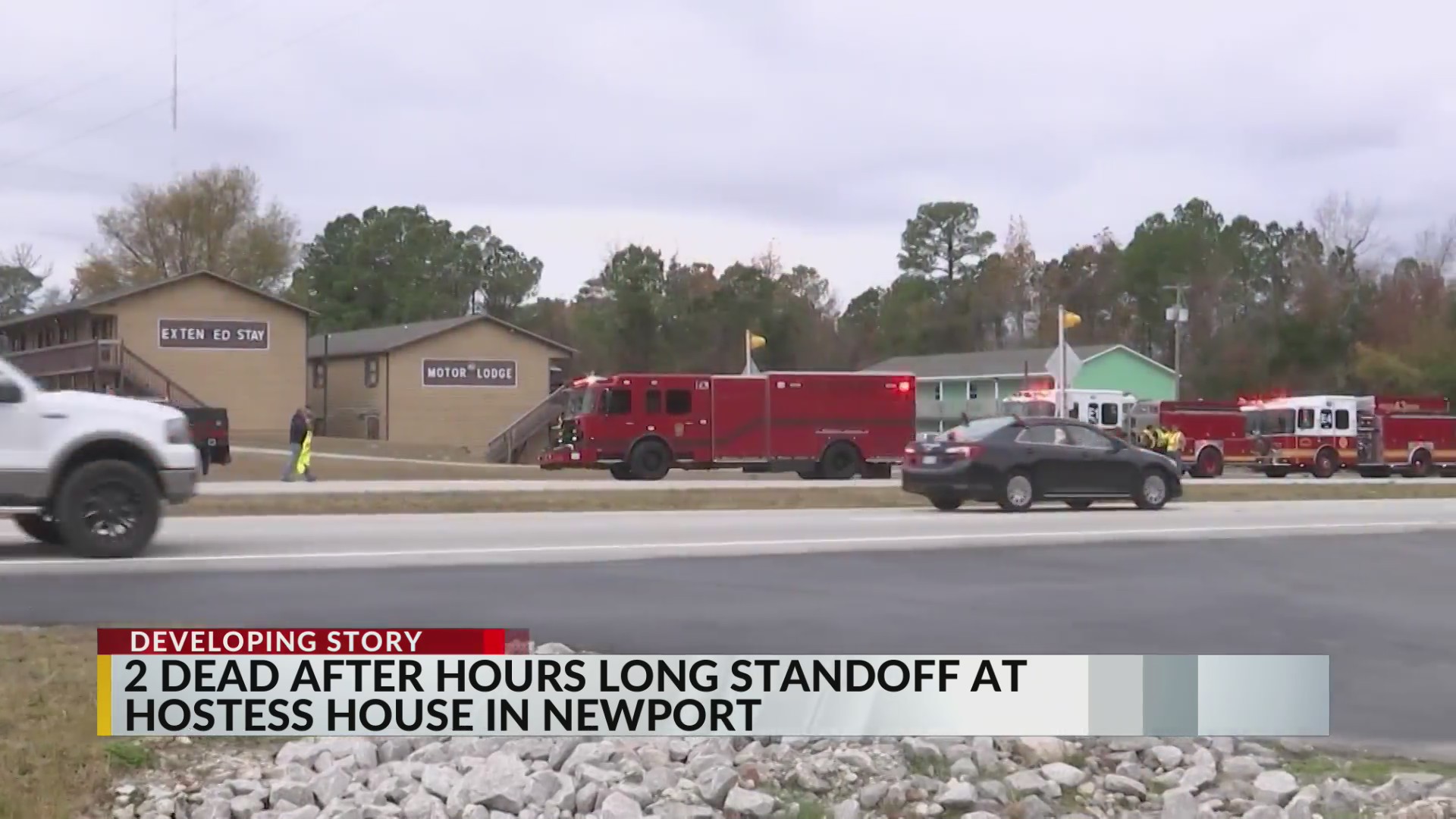 Law enforcement Suspect, victim dead in Carteret County shooting Queen City News