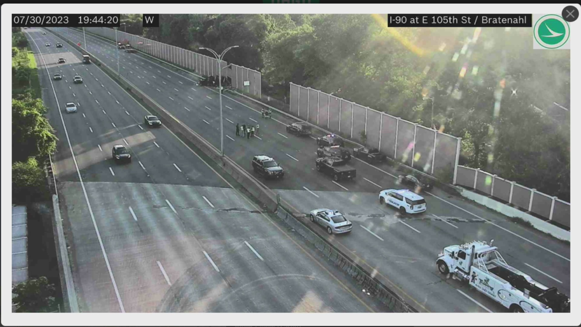 I-90 West crash in Bratenahl – Fox 8 Cleveland WJW