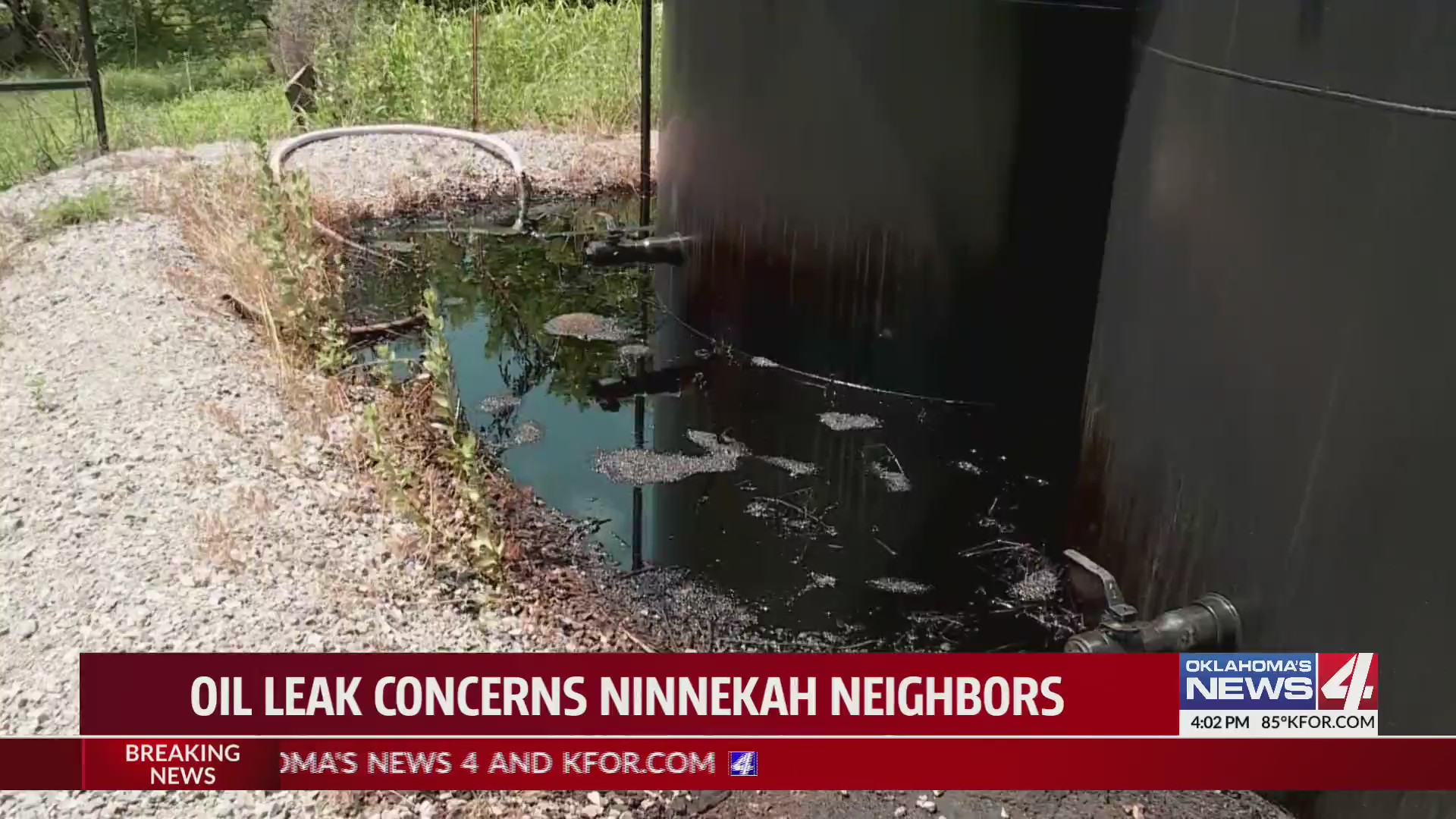Oil leak concerns Ninnekah neighbors Oklahoma City