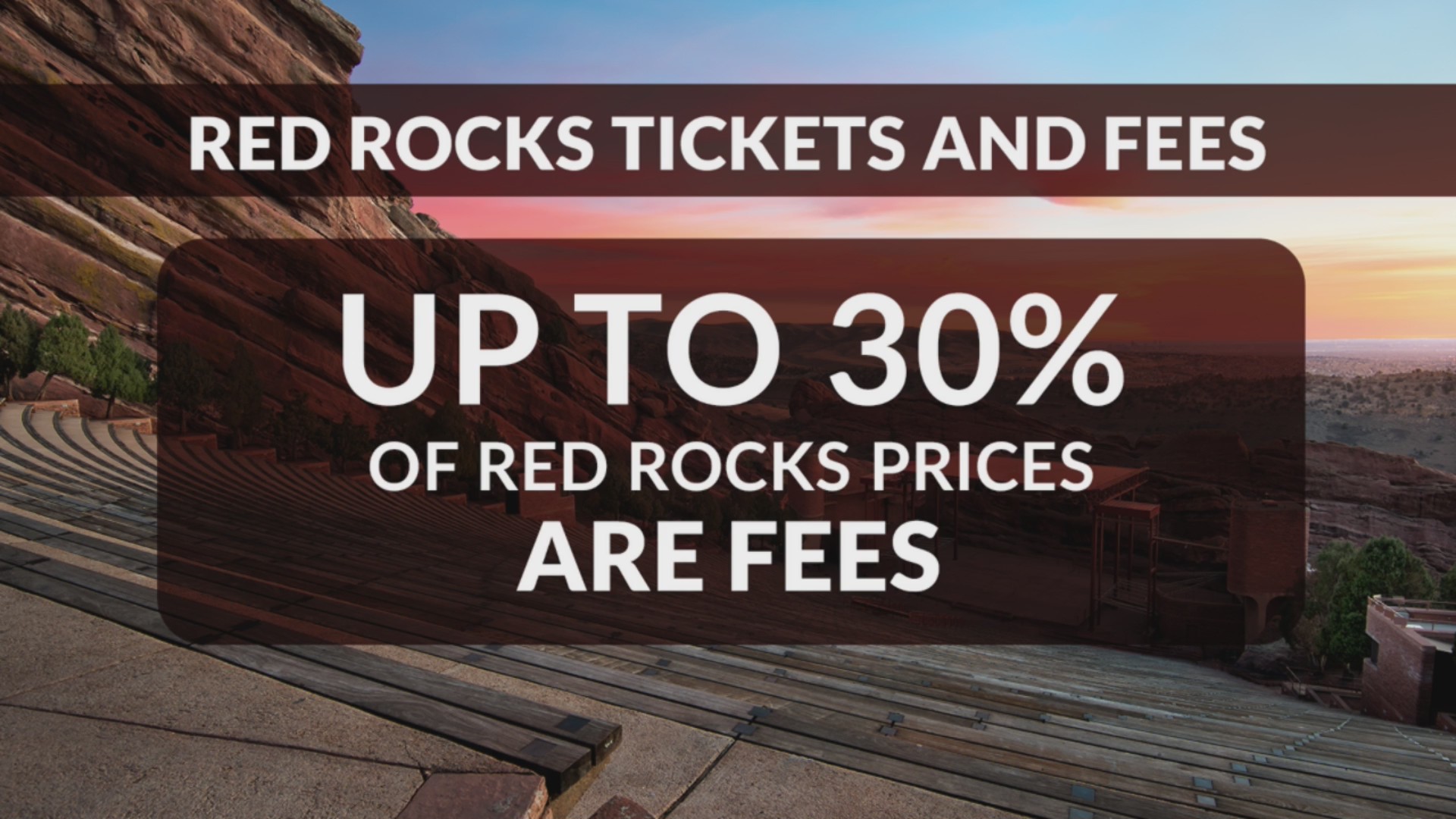 Where do Red Rocks ticket fees go? – FOX31 Denver