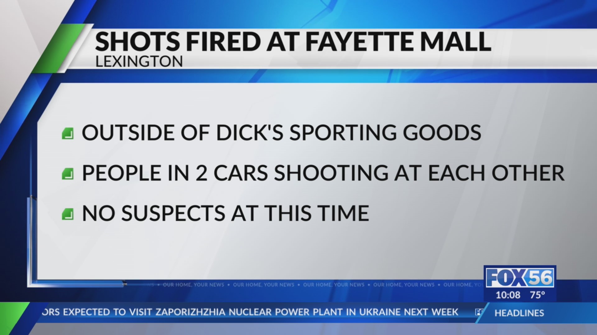 Lexington police investigating shooting outside Fayette Mall – FOX 56 News