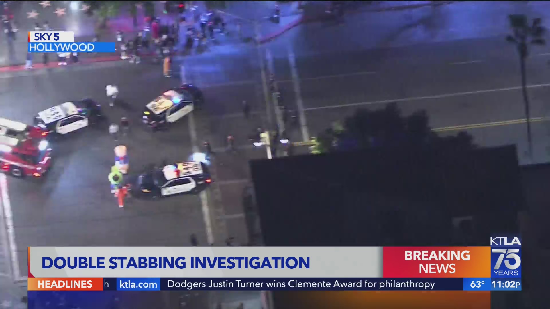 Double stabbing investigation in Hollywood – KTLA