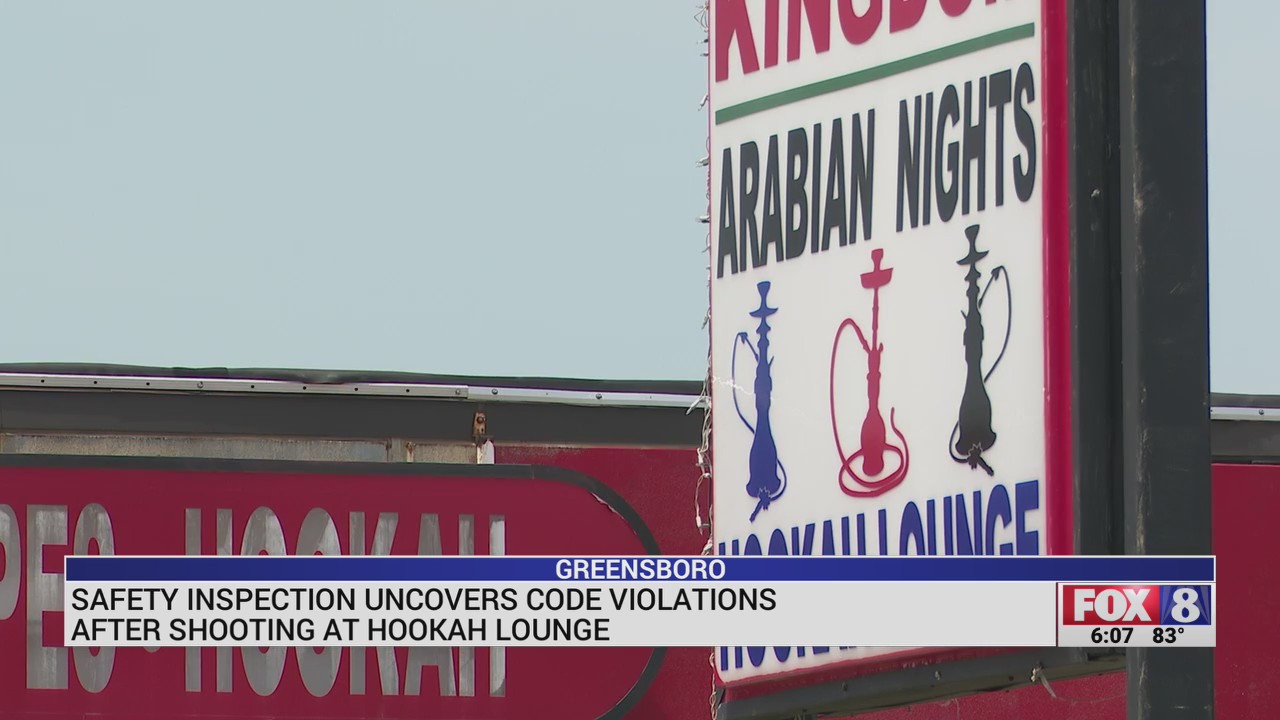 Safety inspection uncovers code violations after shooting at Greensboro hookah lounge FOX8 WGHP