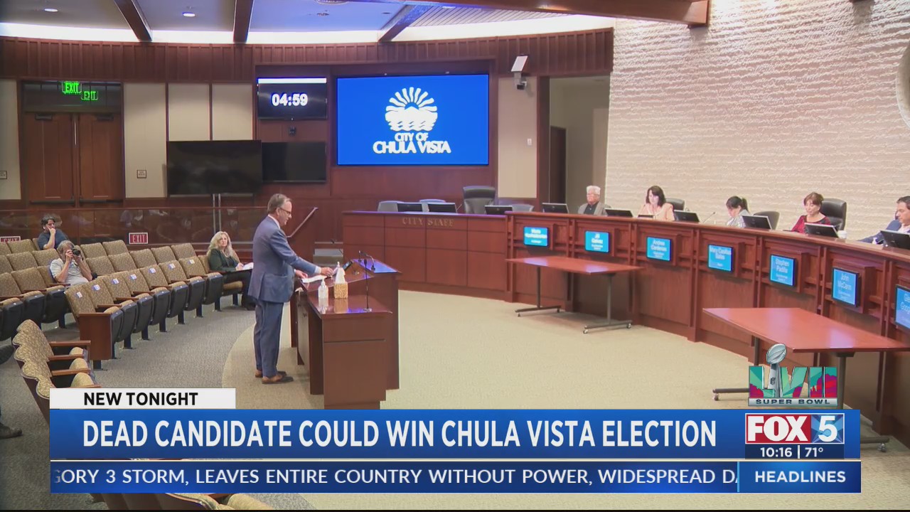 Dead Candidate Could Win Chula Vista Election – FOX 5 San Diego & KUSI News