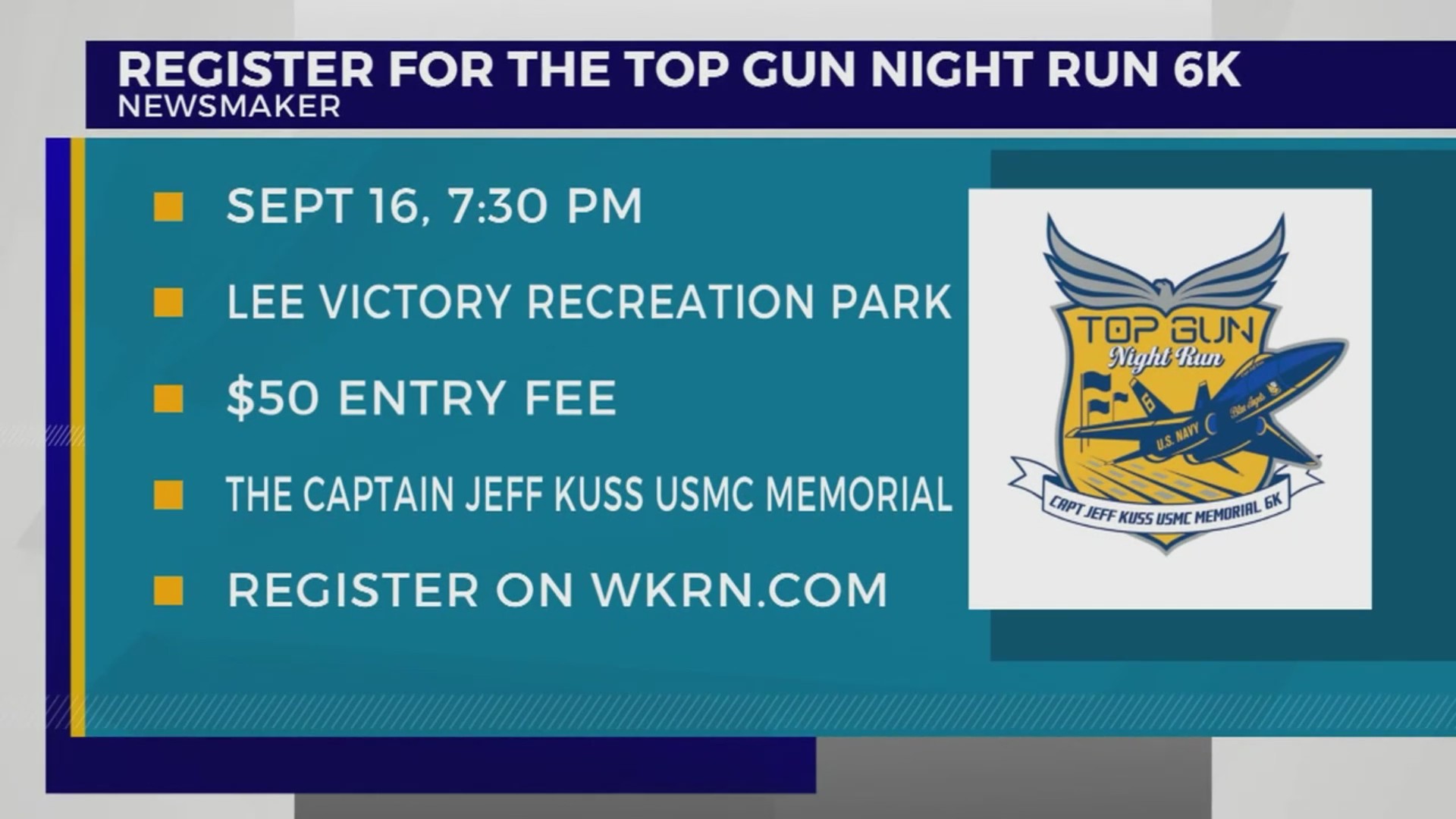 Newsmaker Top Gun Night Run 6K WKRN News 2