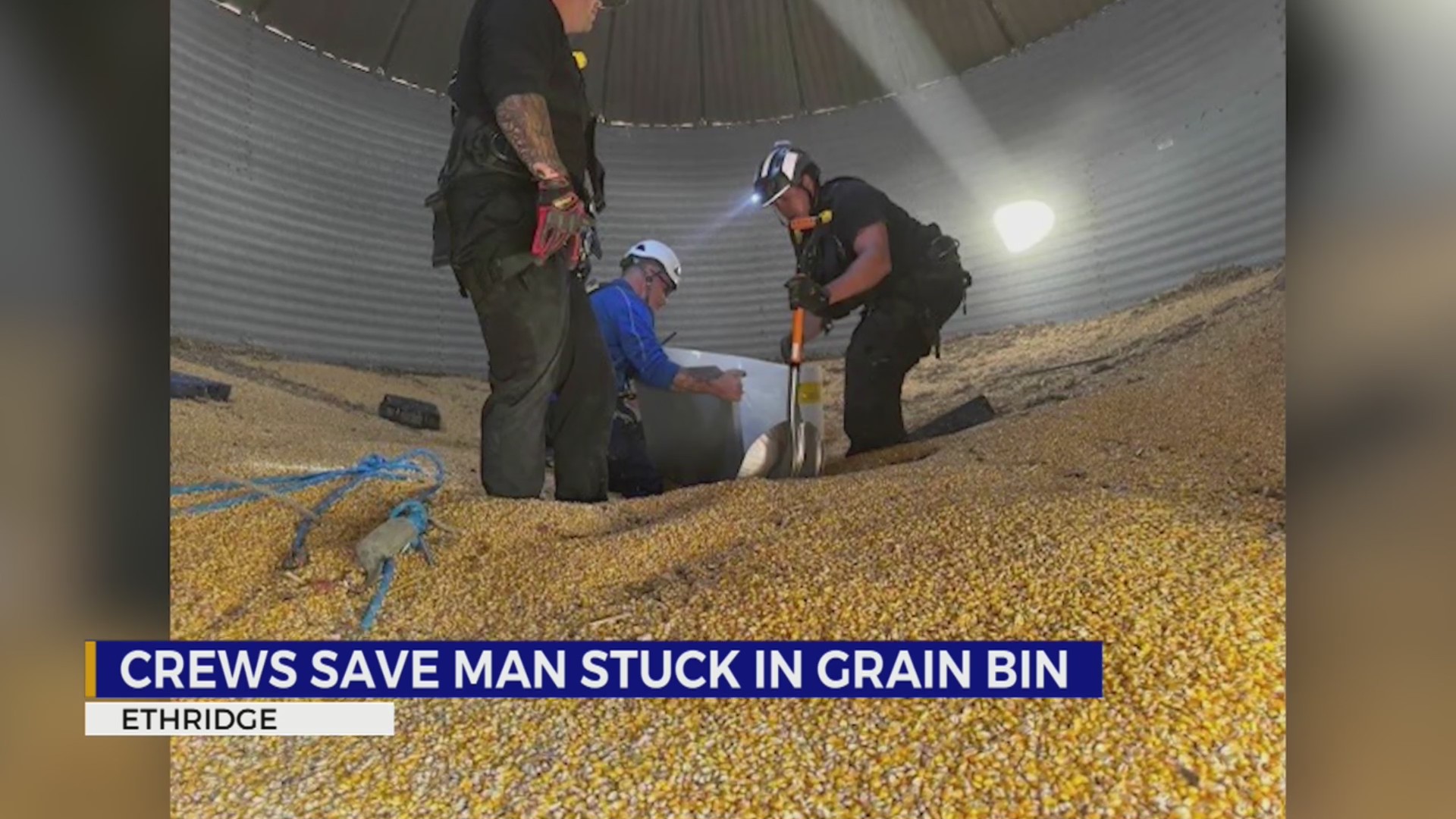 First responders rescue man stuck in grain bin WKRN News 2