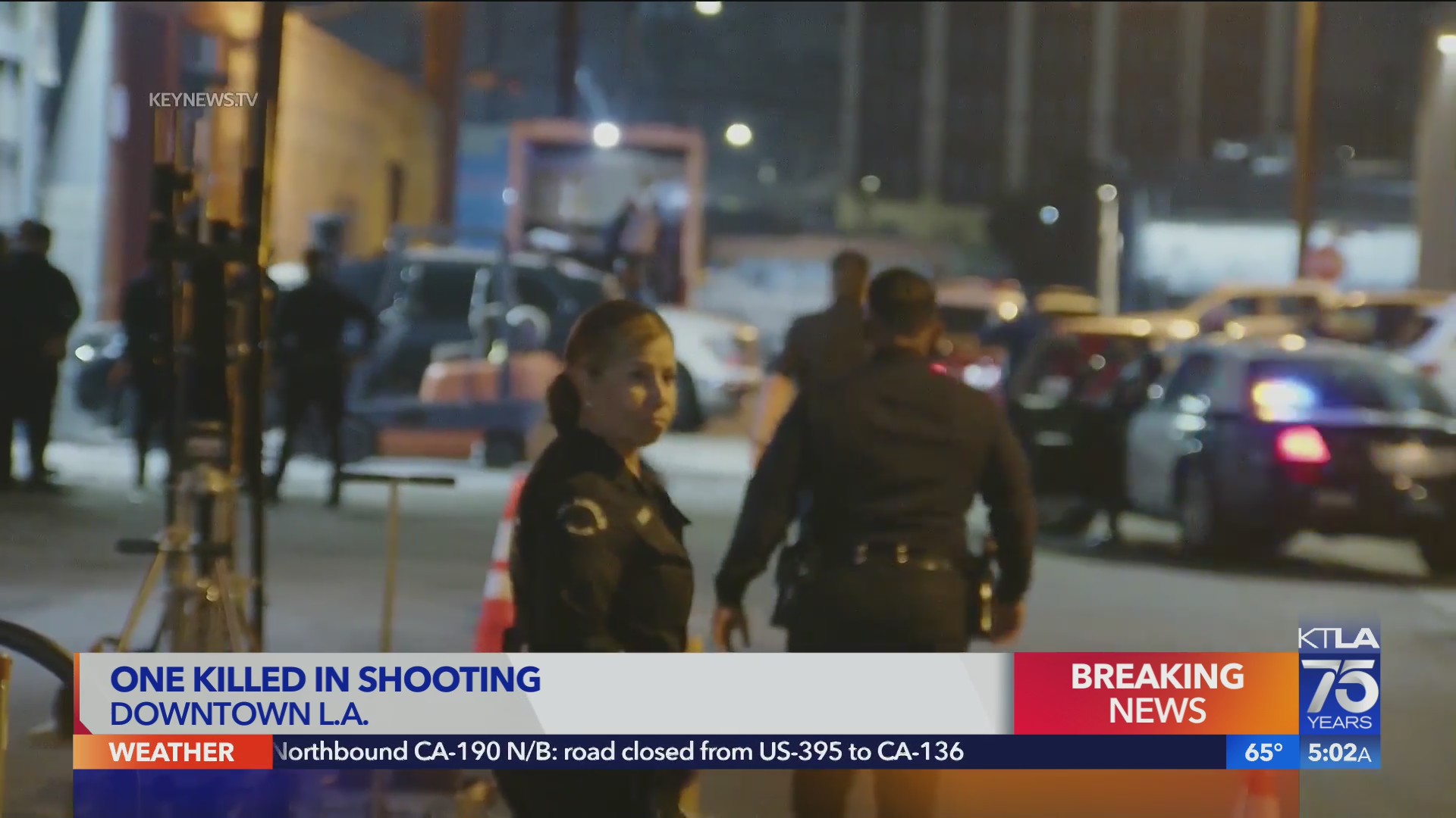 Man shot to death near Downtown L.A. movie set – KTLA