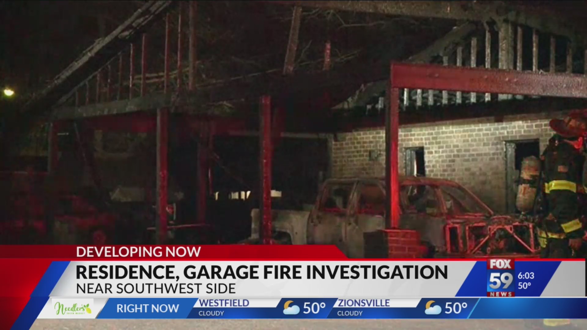 IFD: Man hospitalized after fire at near southwest side home – Fox 59