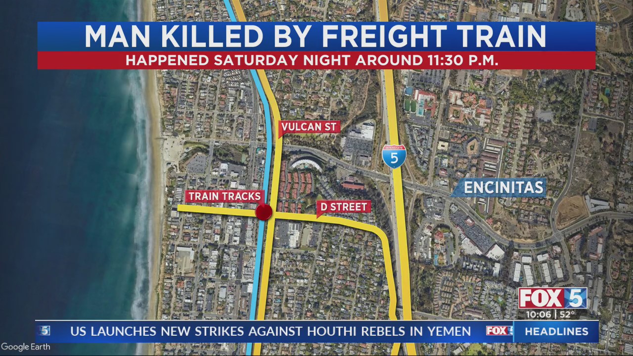Man Fatally Struck By Freight Train In Encinitas – FOX 5 San Diego ...