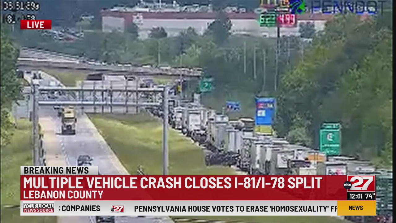 I-81 north in Lebanon County closed after accident – ABC27