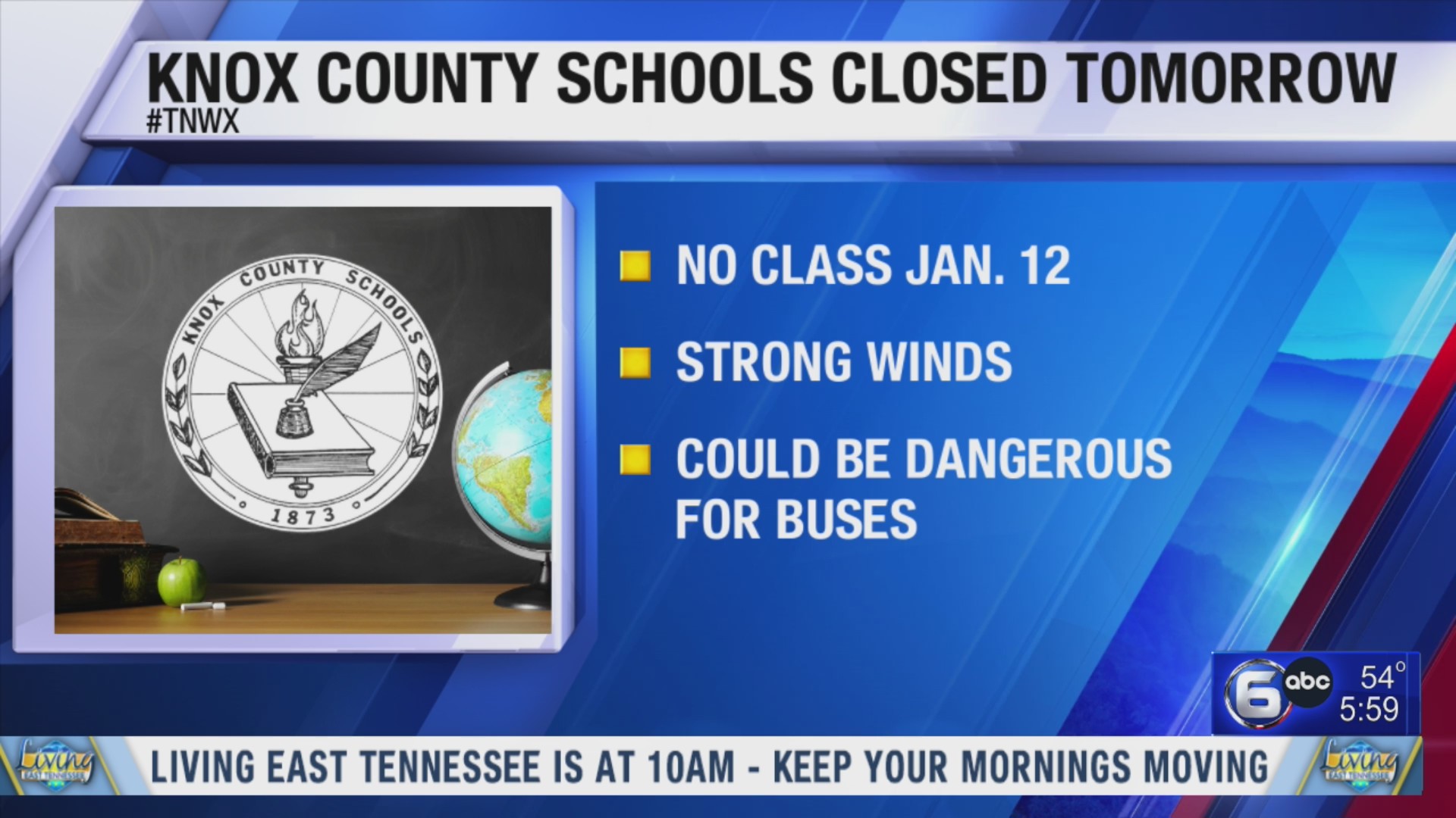 Some East TN Schools Closed on Friday – WATE 6 On Your Side