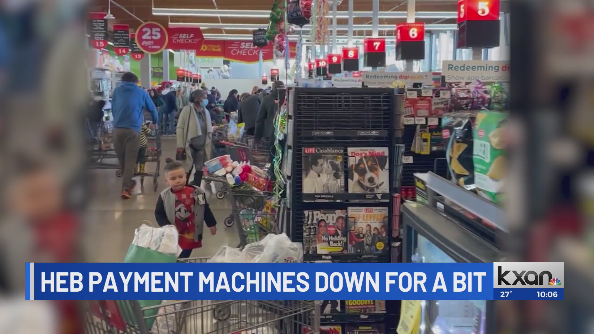 Some HEB customers experience long lines from card machine issues