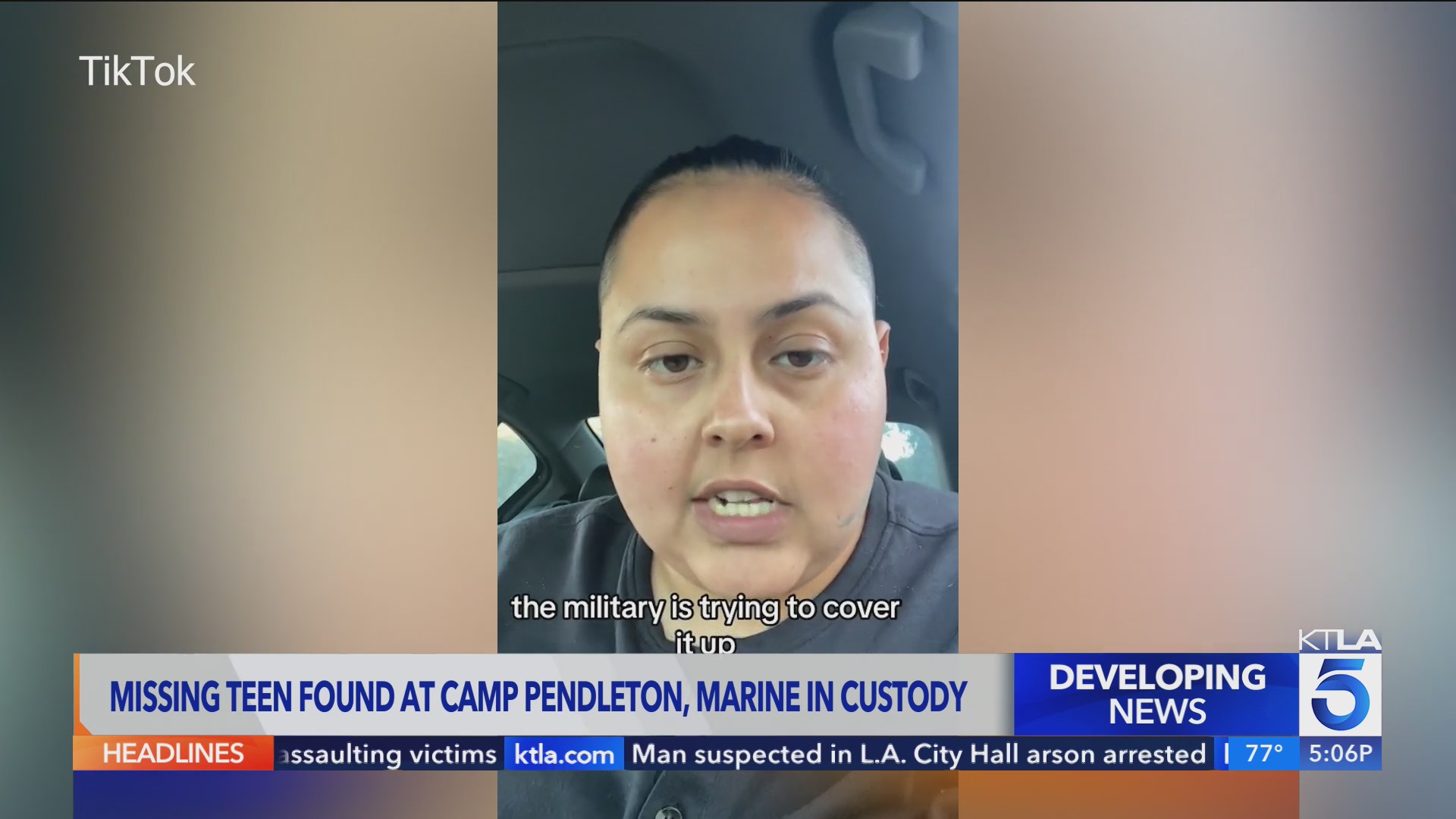 Aunt of 14-year-old girl found in Camp Pendleton barracks claims she ...