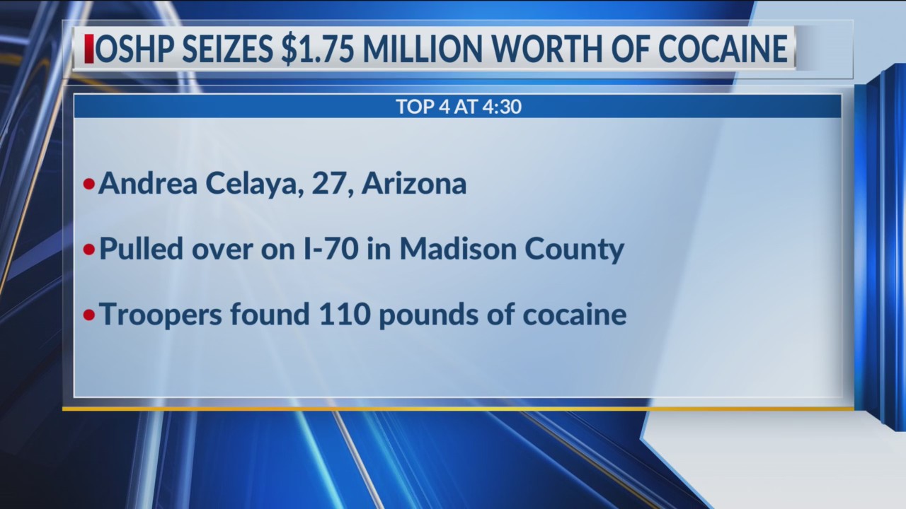 Traffic stop yields find of $1.75 million in cocaine – NBC4 WCMH-TV
