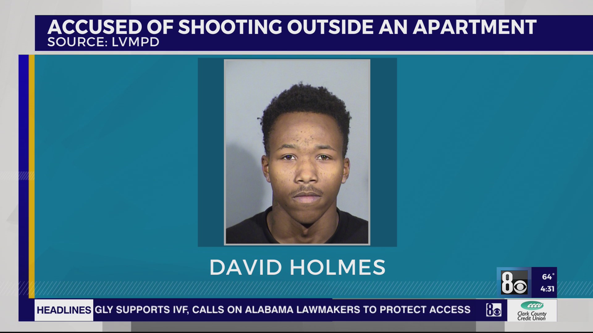 Man faces charges for allegedly firing shots into Las Vegas apartment ...