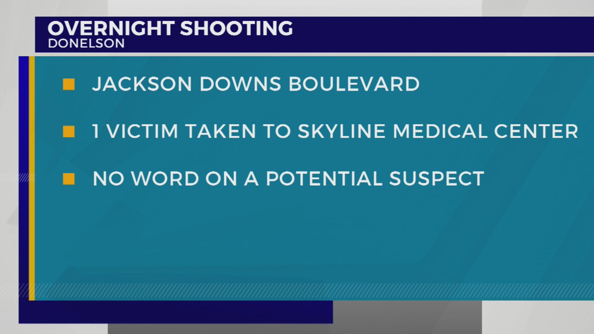 Person brought to hospital after Donelson shooting – WKRN News 2