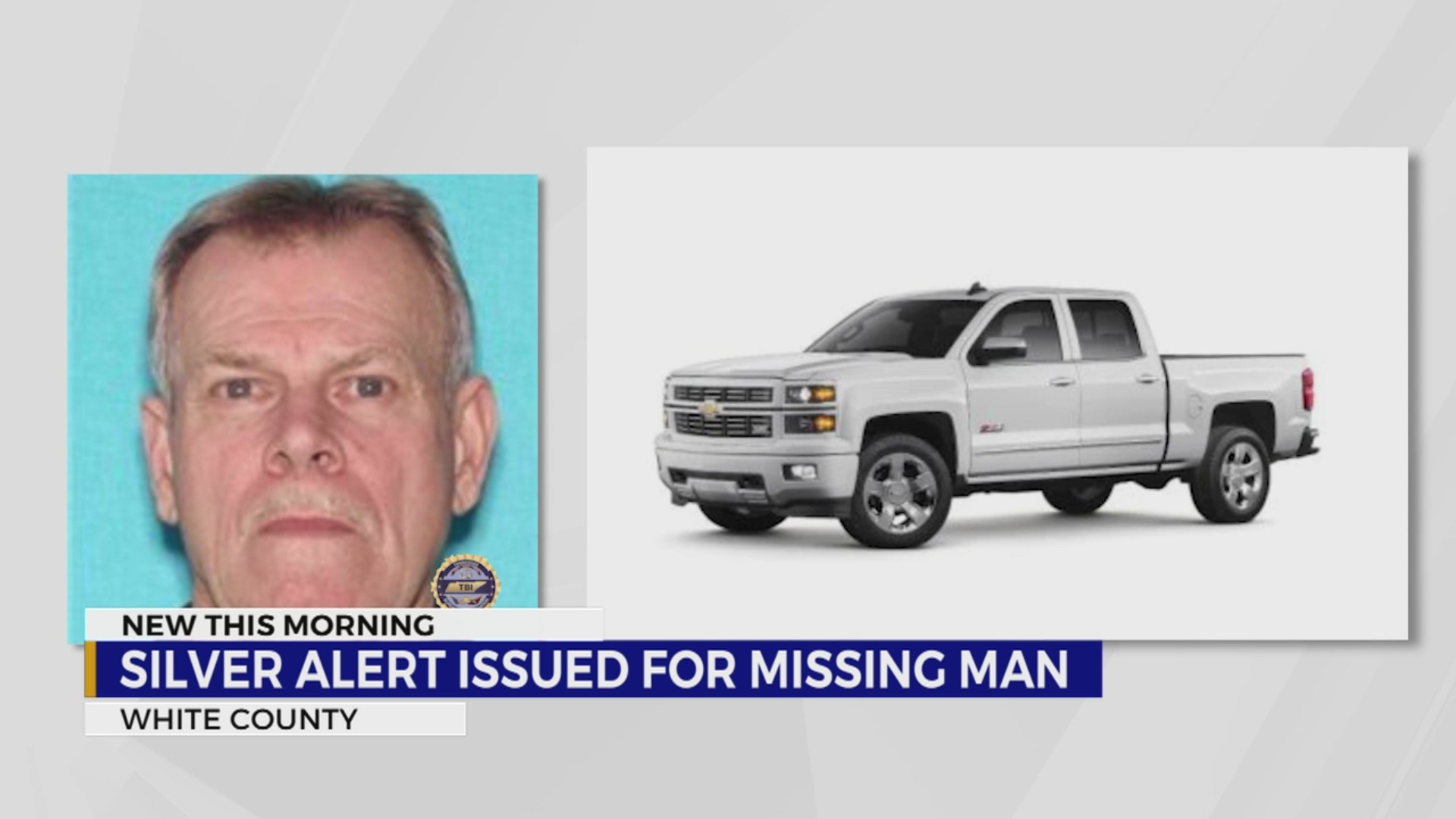 Silver Alert issued for missing man in White County – WKRN News 2