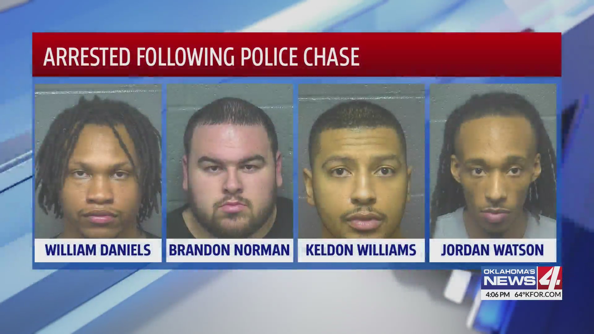 Update: Arrest following police chase – KFOR.com Oklahoma City