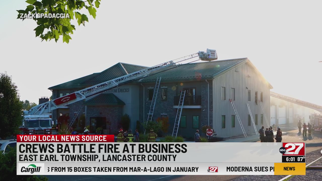 Two-alarm fire damages business in Lancaster County – ABC27