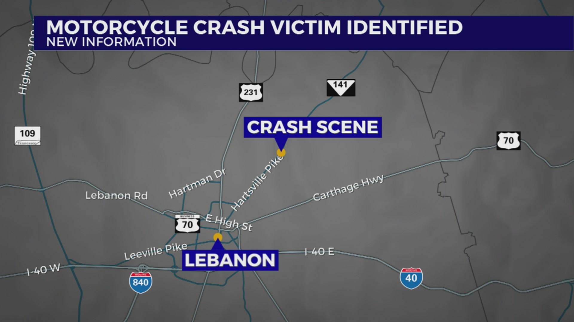 Motorcyclist dead following Wilson County crash – WKRN News 2