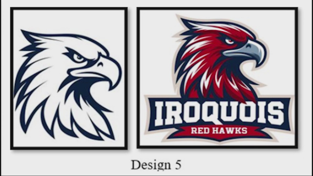 Iroquois School District reveals new Red Hawks mascot logo News 4 Buffalo