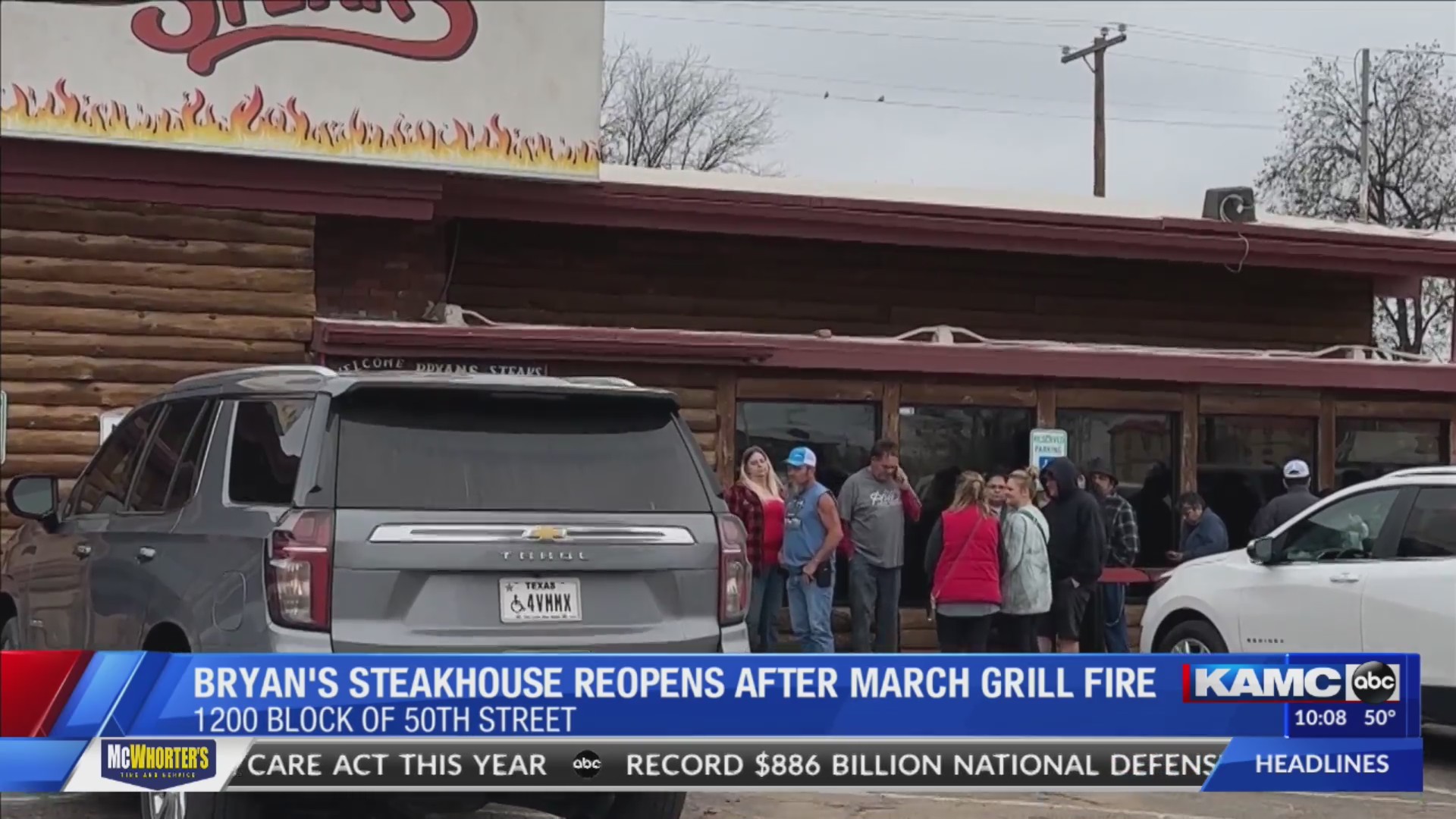 Bryan’s Steakhouse reopens its doors months after structure fire KLBK