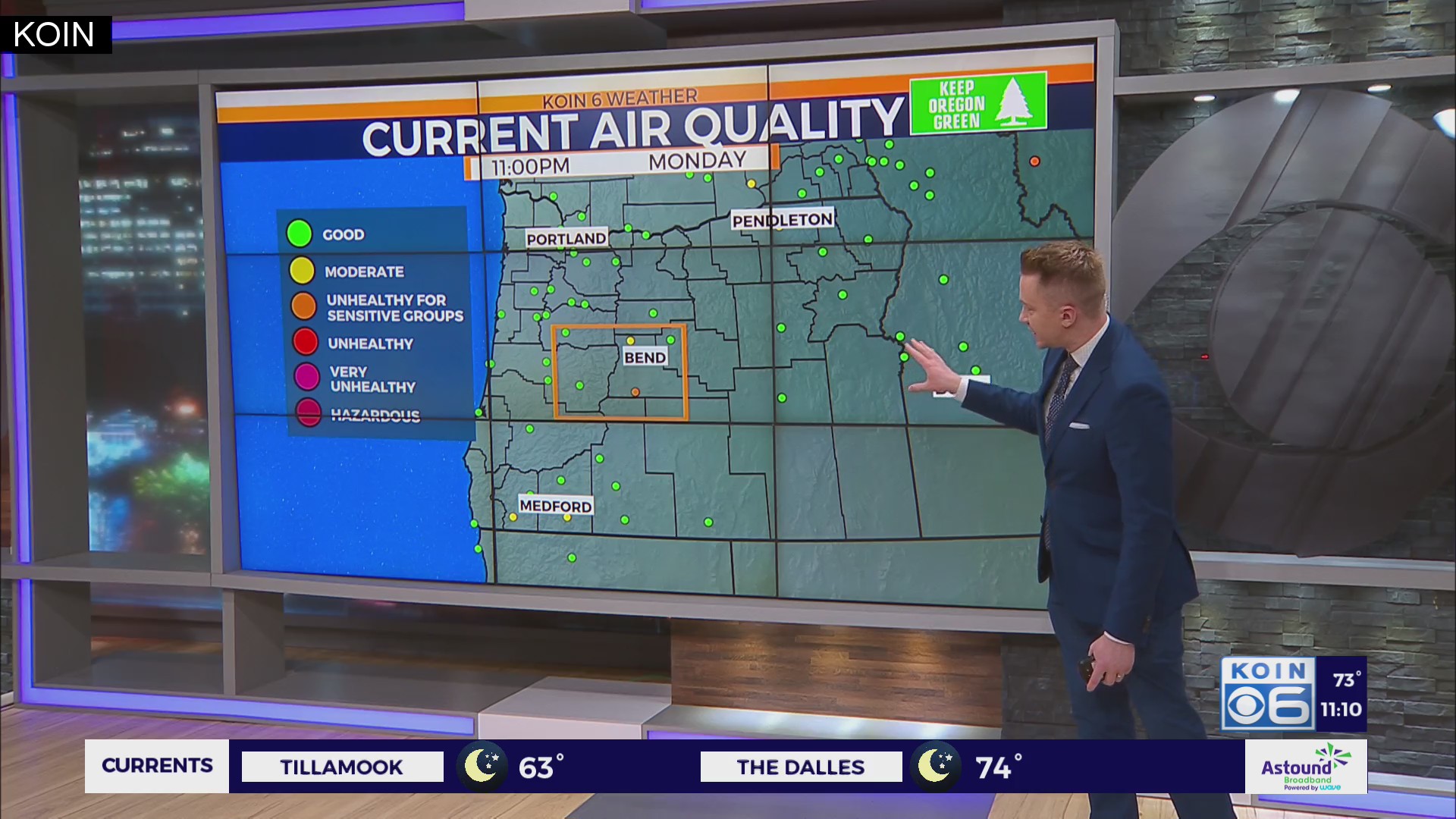 Oregon air quality suffers from wildfires