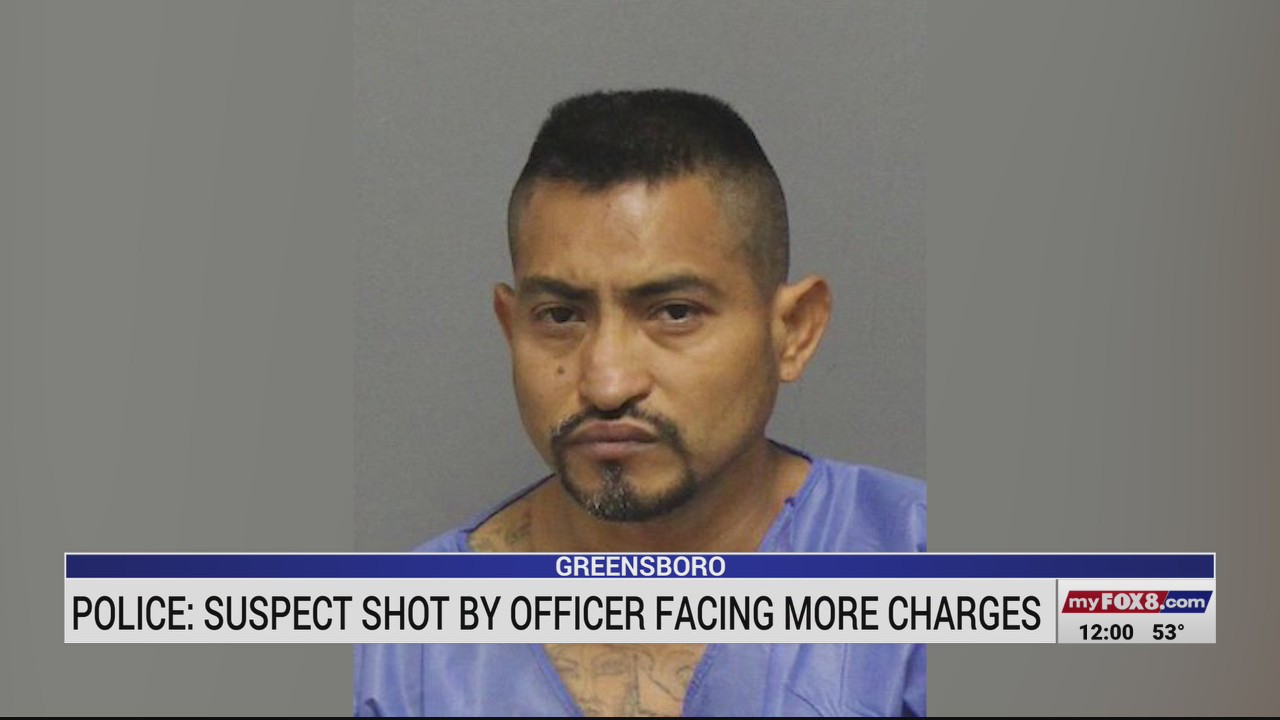 Man shot by Greensboro police faces 40 charges after allegedly firing ...