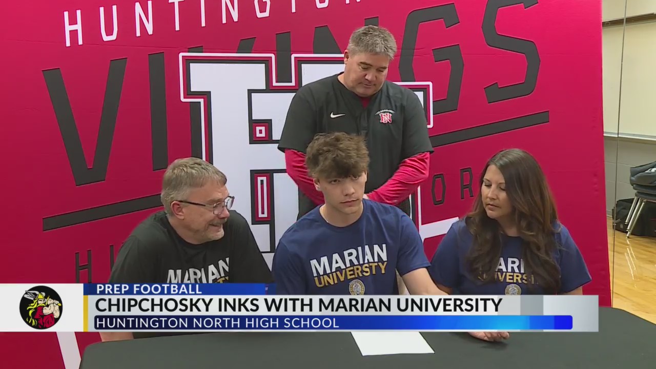 Huntington North’s Asher Chipchosky signs with Marian University
