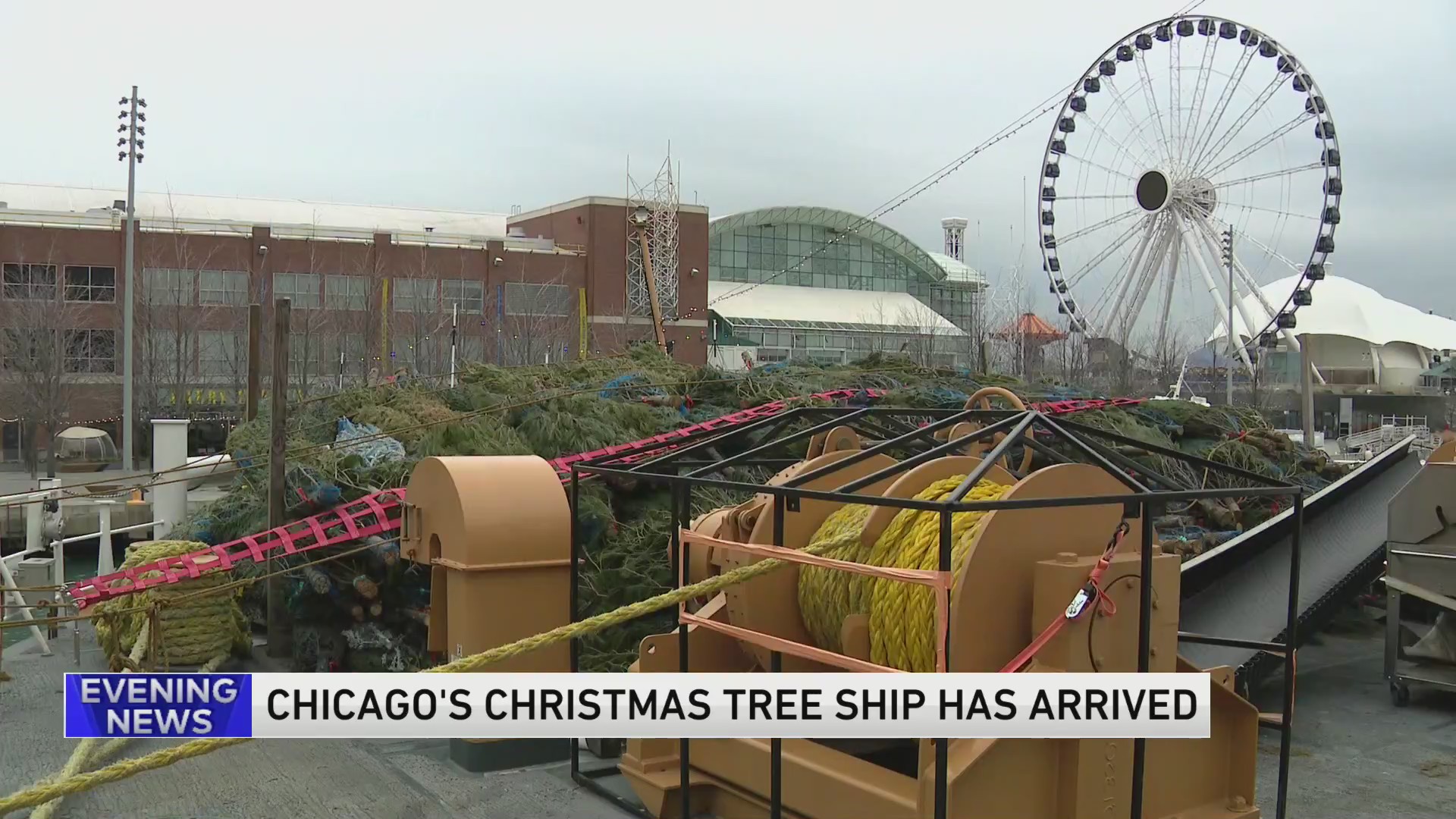 Chicago’s Christmas Ship arrives at Navy Pier WGNTV Chicago’s Christmas Ship arrives at Navy Pier WGNTV
