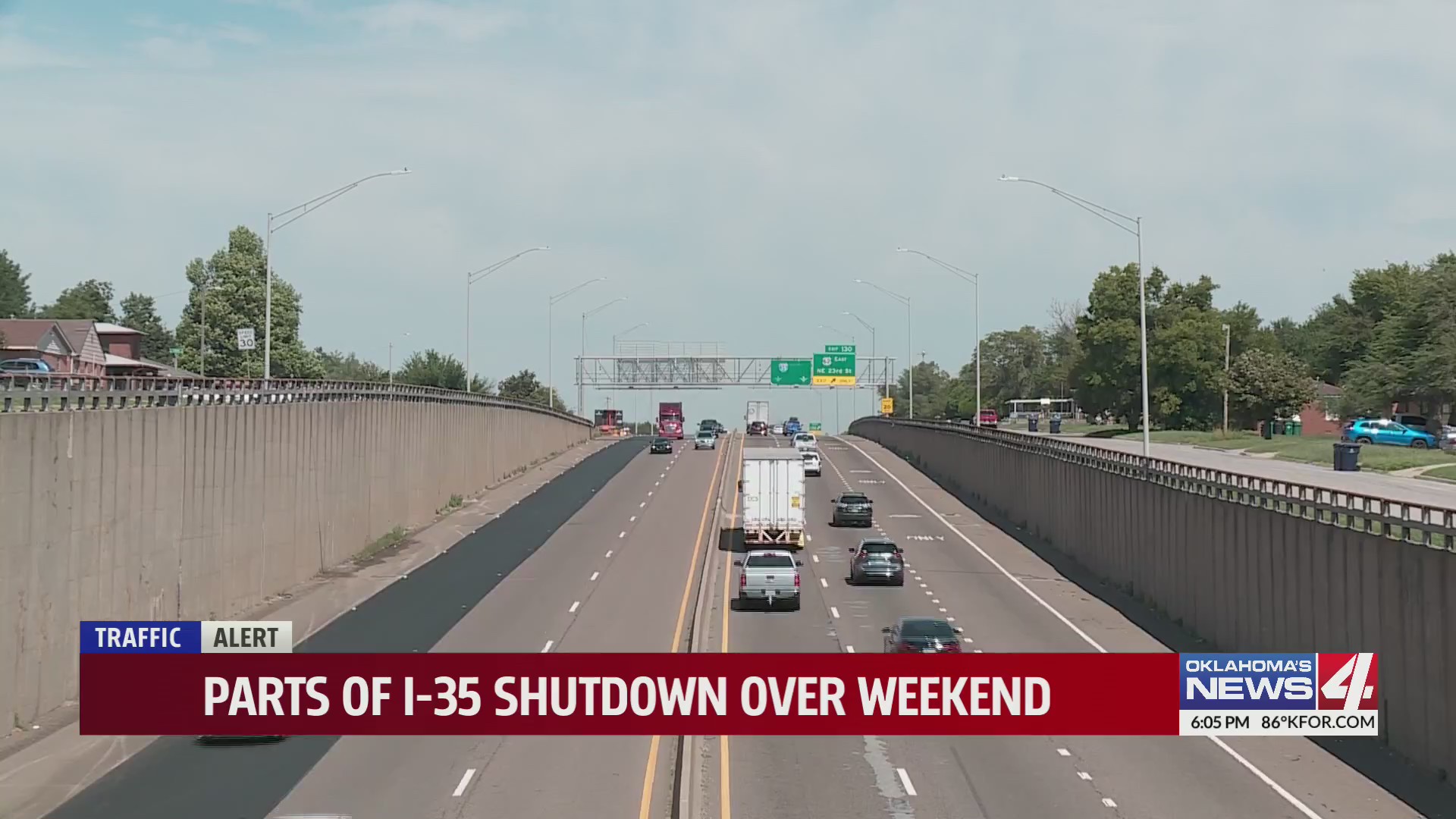 Parts of I-35 shutdown over weekend – KFOR.com Oklahoma City
