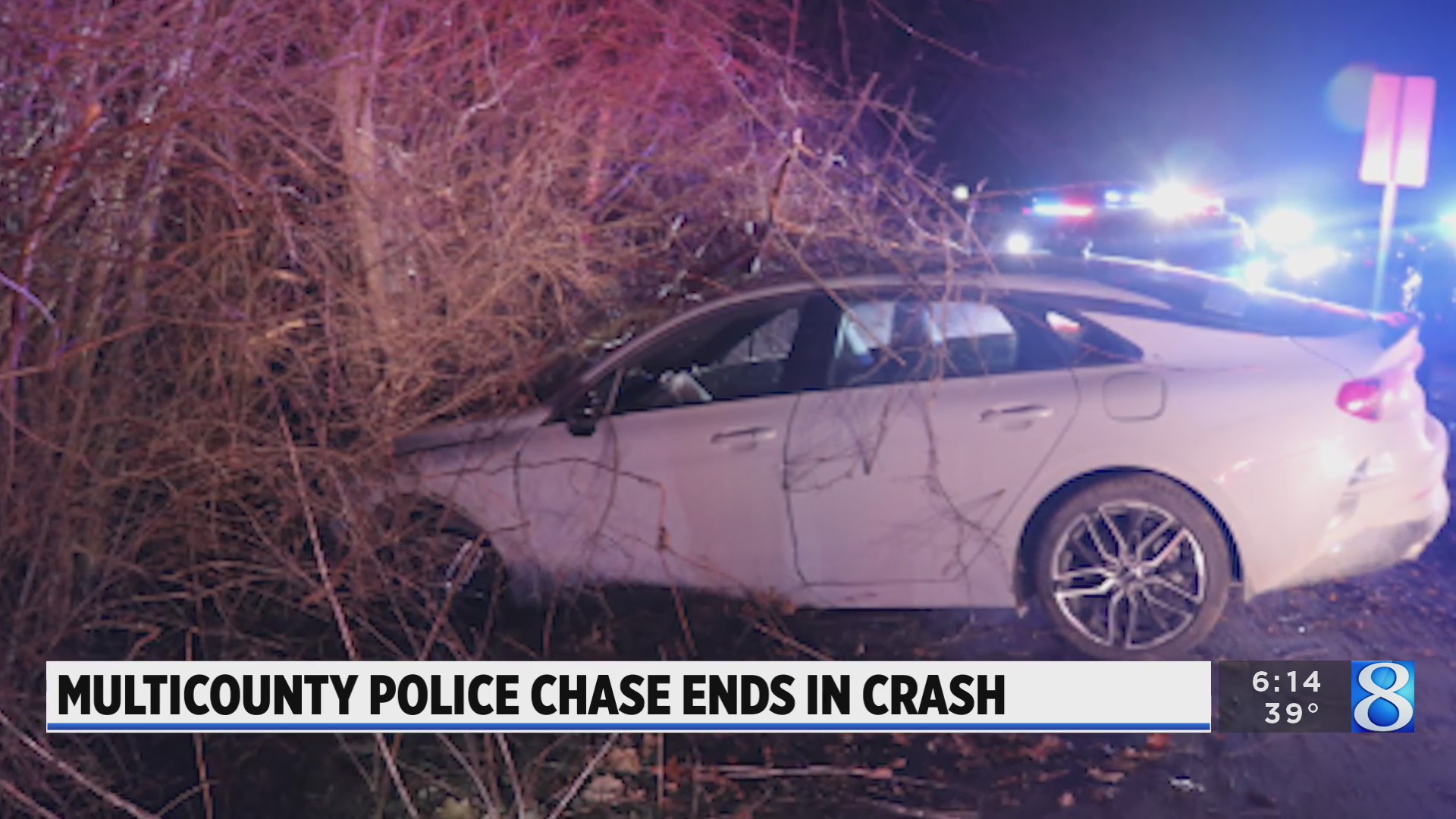 Multicounty police chase ends in crash, arrest near state line – WOODTV.com