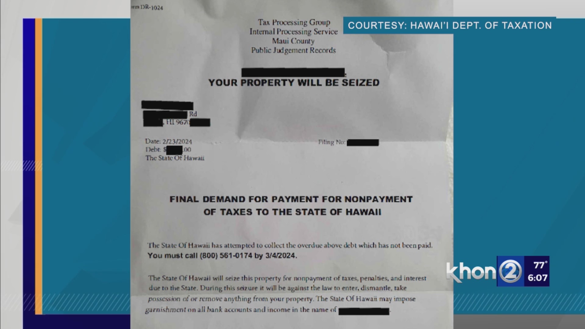 Taxpayers report receiving intimidating letters in this tax-related ...