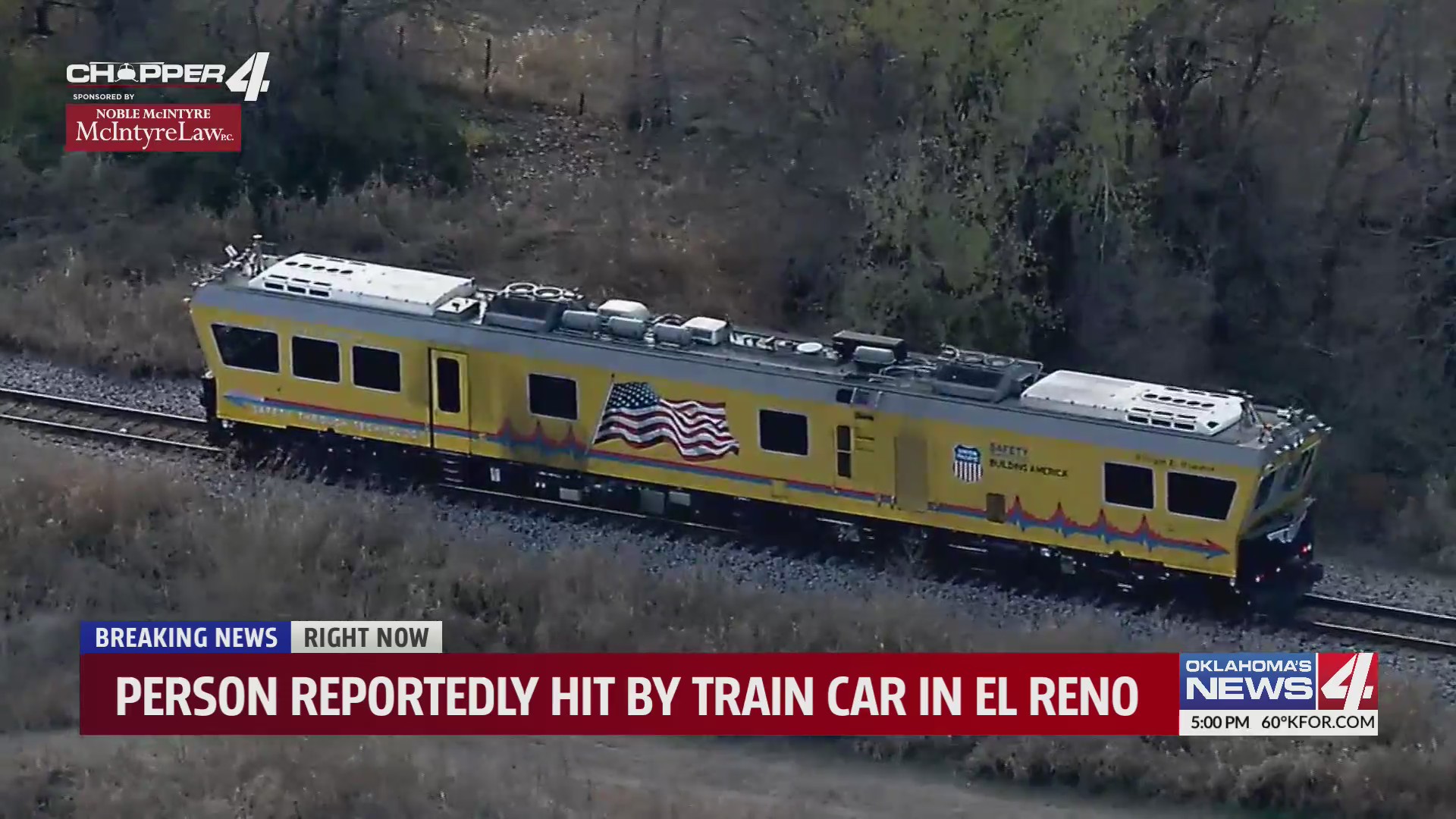 Person reportedly hit by train car in El Reno – KFOR.com Oklahoma City