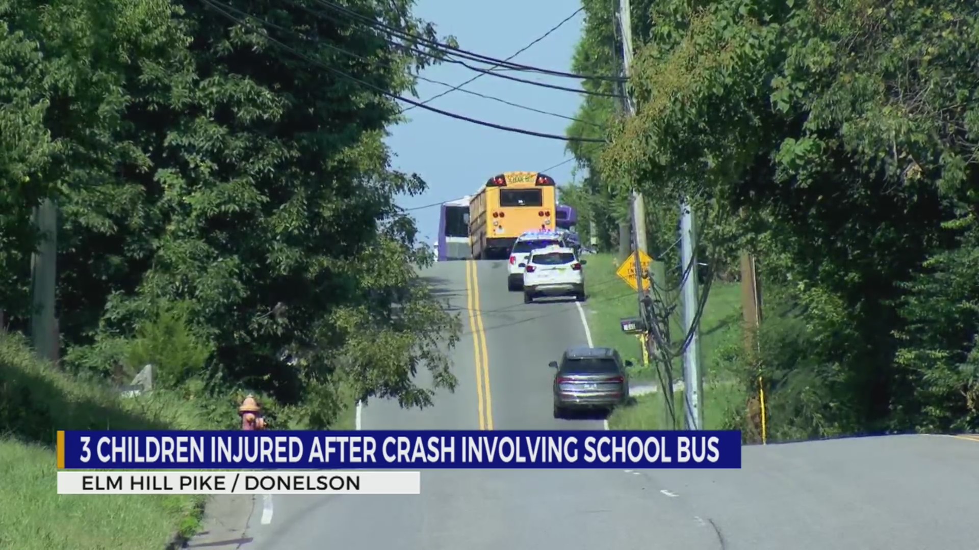 3 children injured after crash involving school bus in Donelson – WKRN ...