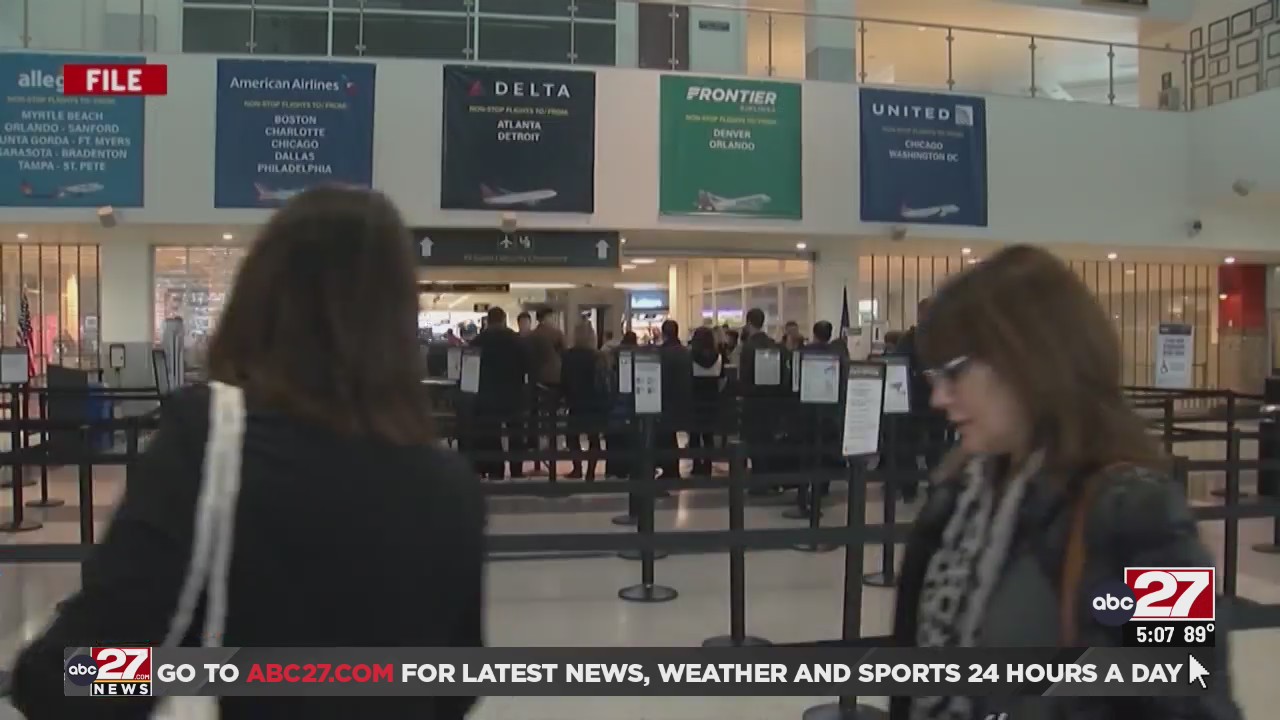 Harrisburg International Airport security on pace to find record number
