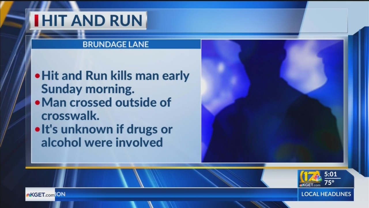 Man dead in hit-and-run crash in downtown Bakersfield – KGET 17 News