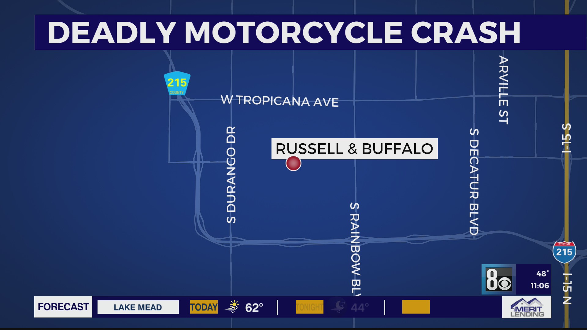 Motorcyclist dead after three-way crash in southwest Las Vegas valley ...