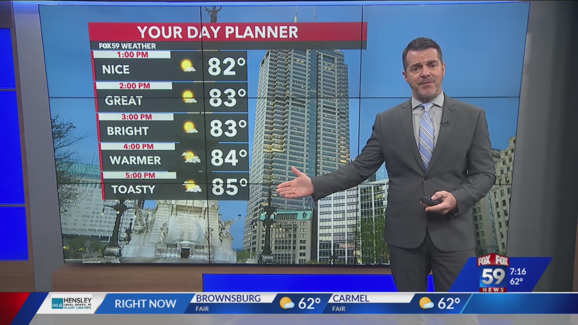 Warmest day of the week; cooler air arrives tomorrow – Fox 59