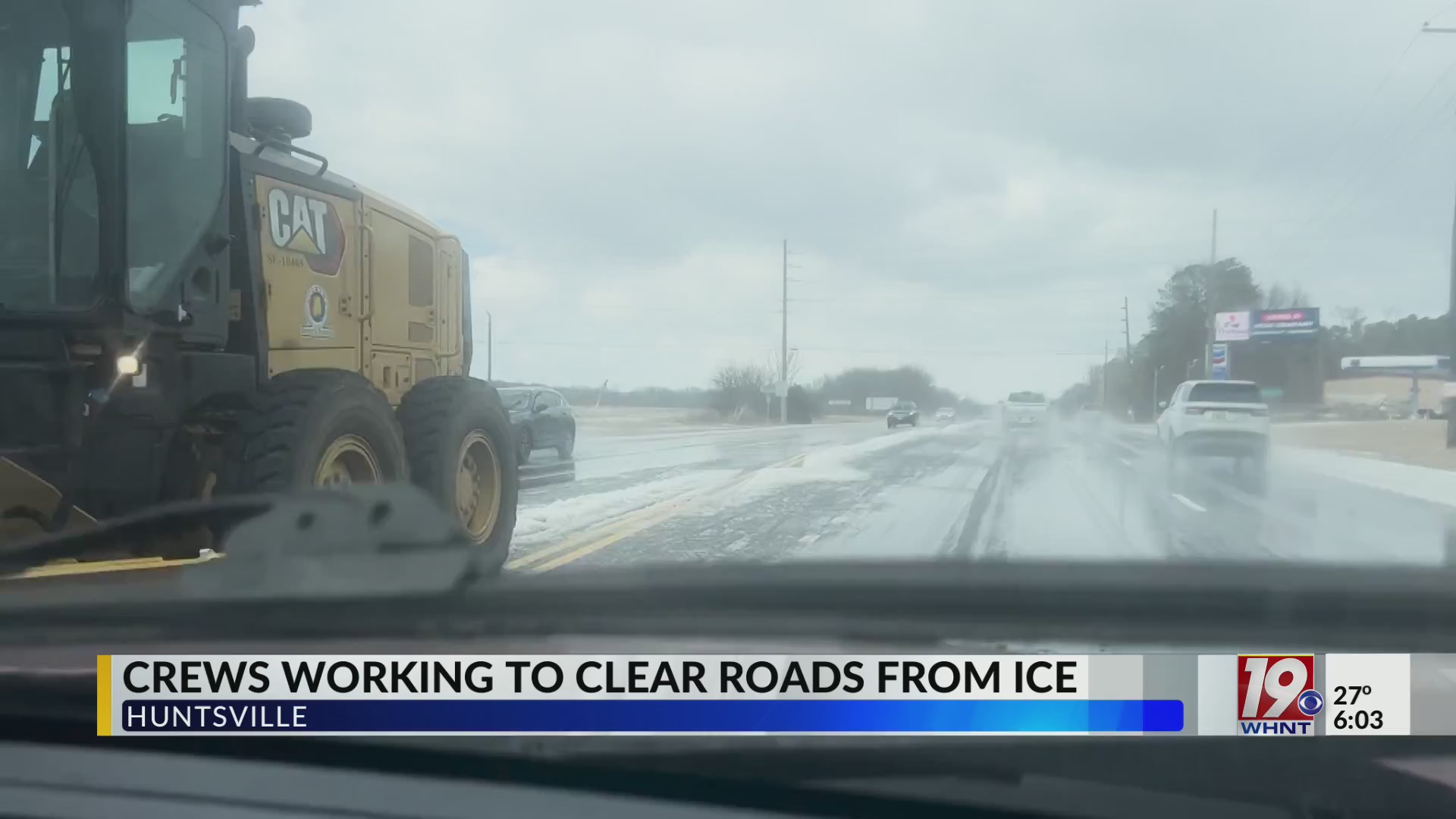 Crews Working to Clear Ice From Roads | Jan. 19, 2024 | News 19 at 6 p ...