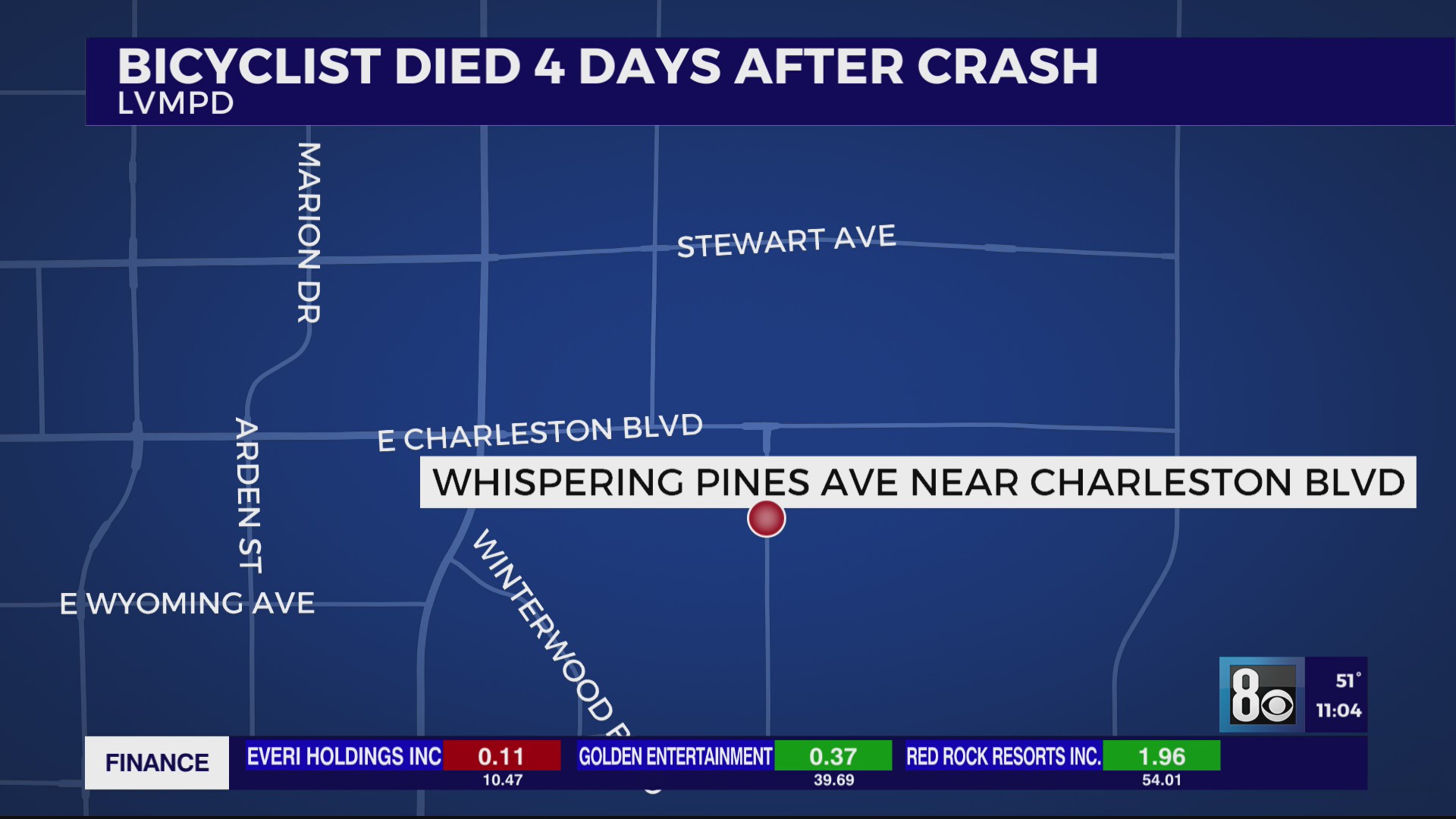 Bicyclist died 4 days after crash in east Las Vegas valley – KLAS