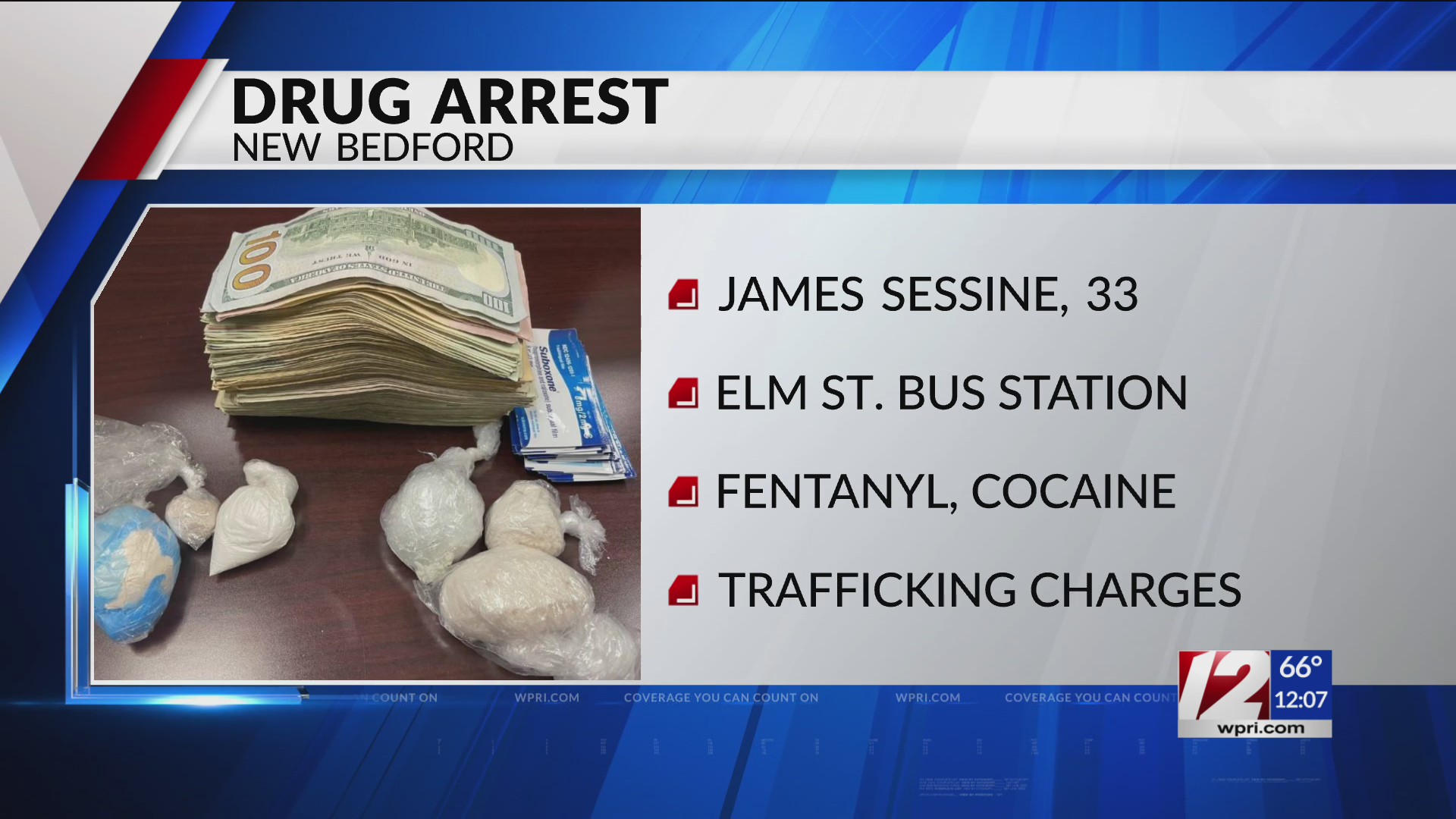 Man charged with trafficking cocaine, fentanyl in New Bedford – WPRI.com