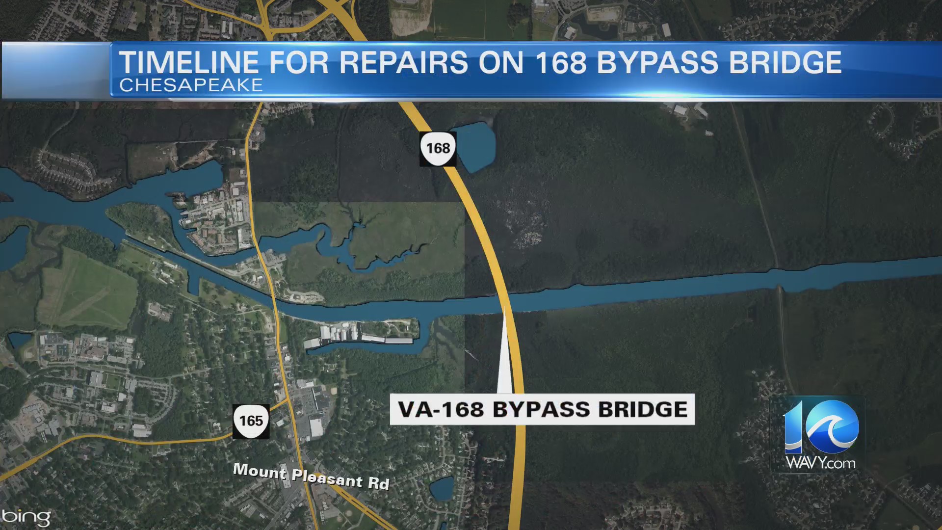 Chesapeake provides update on repairs to 168 Bypass Bridge