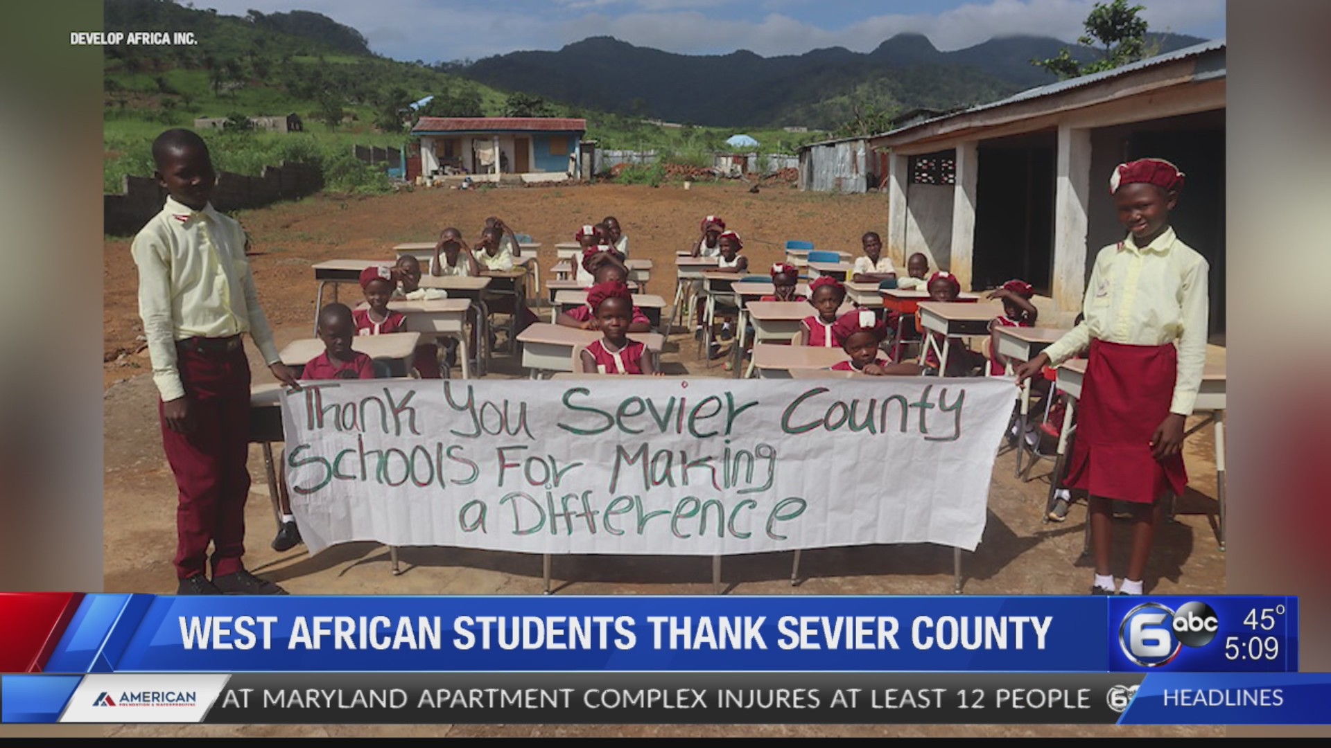 West African student thank Sevier County students – WATE 6 On Your Side