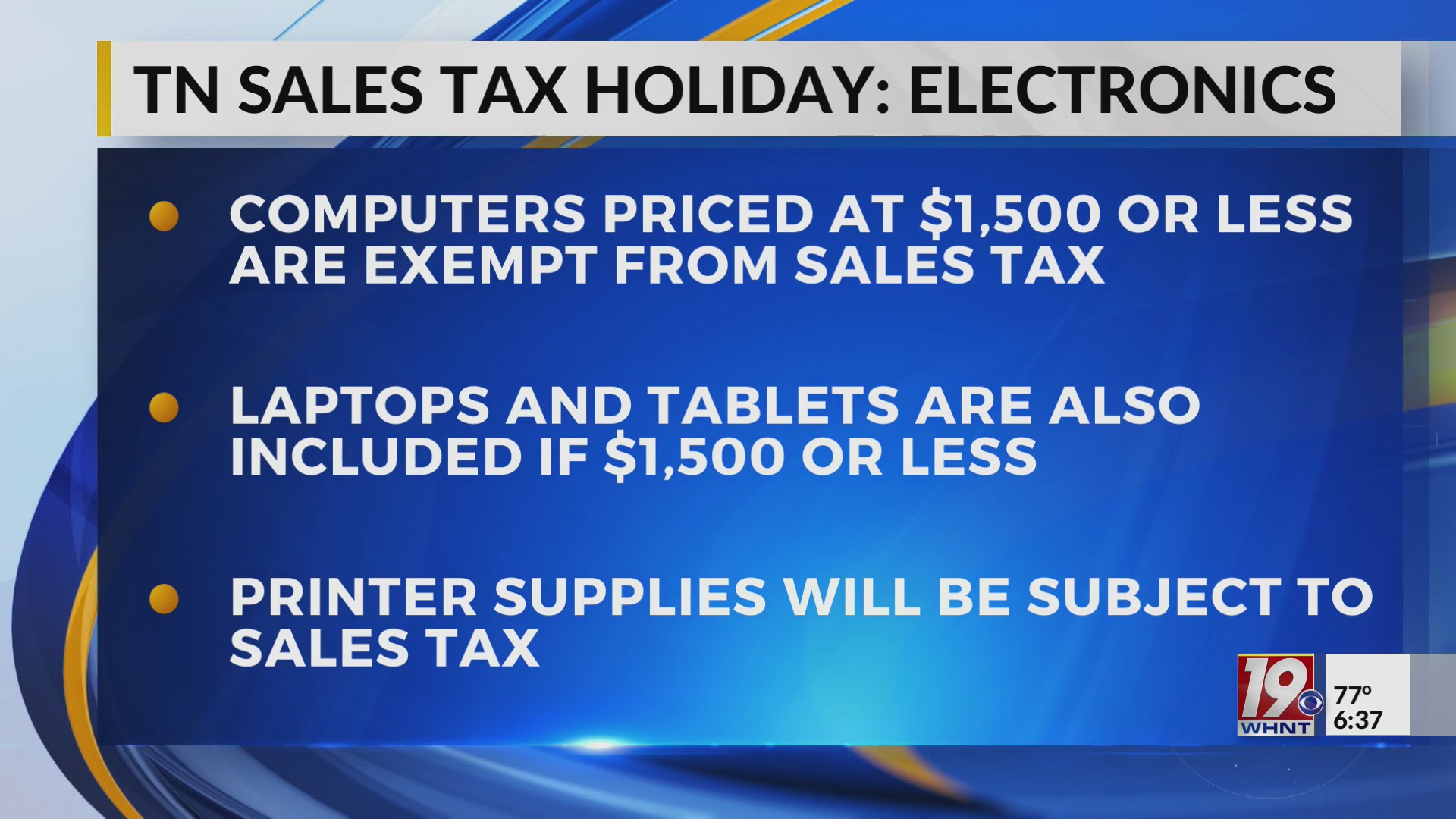 Tennessee Sales Tax Holidays Could Have Significant Local Impact July