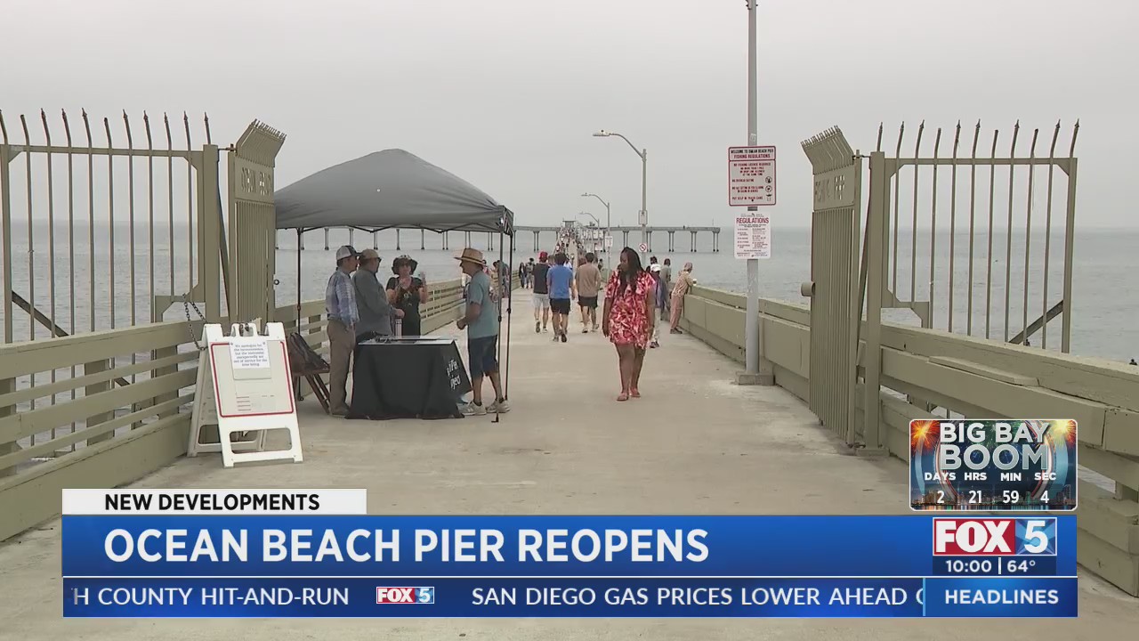 Ocean Beach Pier Reopens Fox 5 San Diego Kusi News