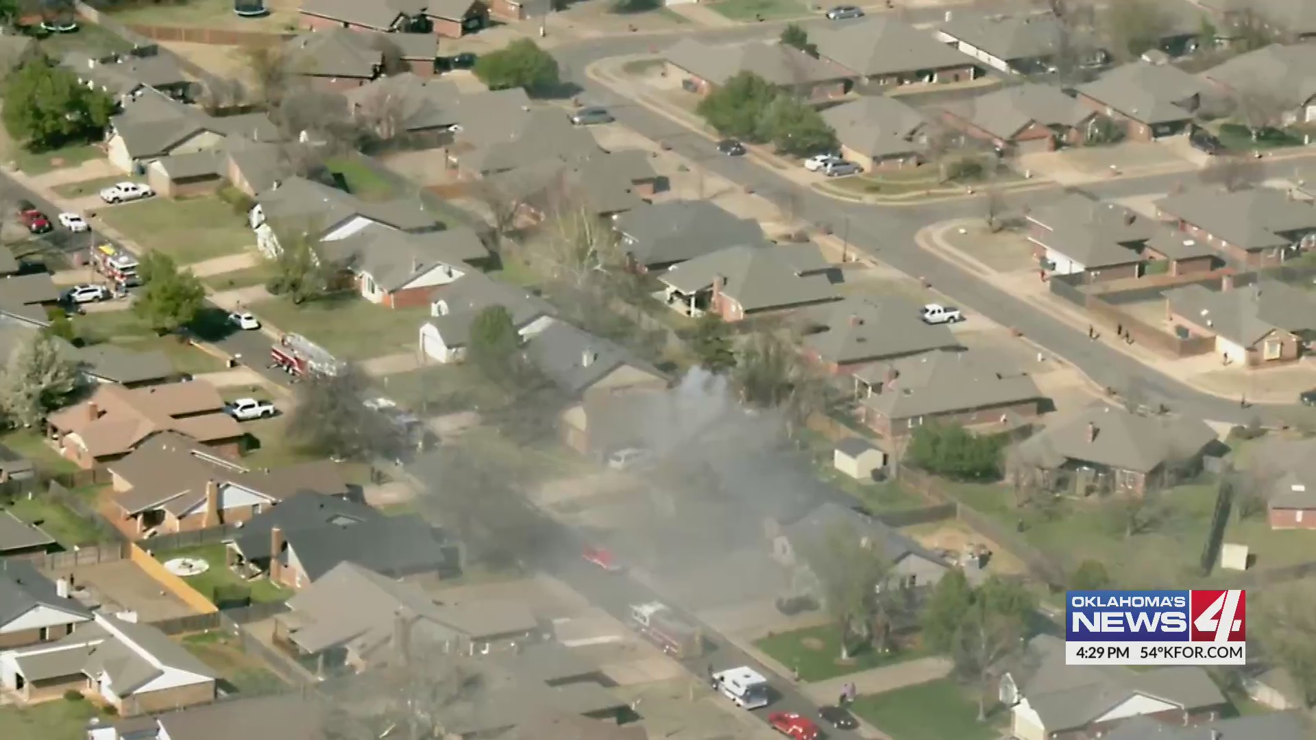 House fire & explosion in Edmond Oklahoma City