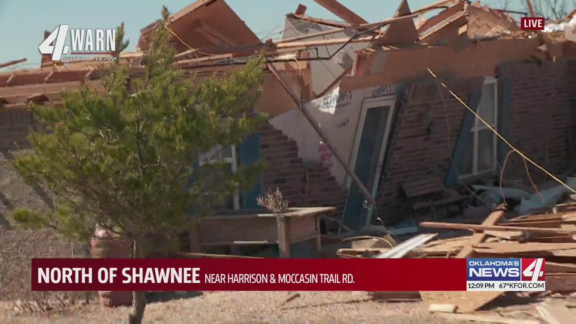 Homeowners lucky to be OK after possible tornado – KFOR.com Oklahoma City