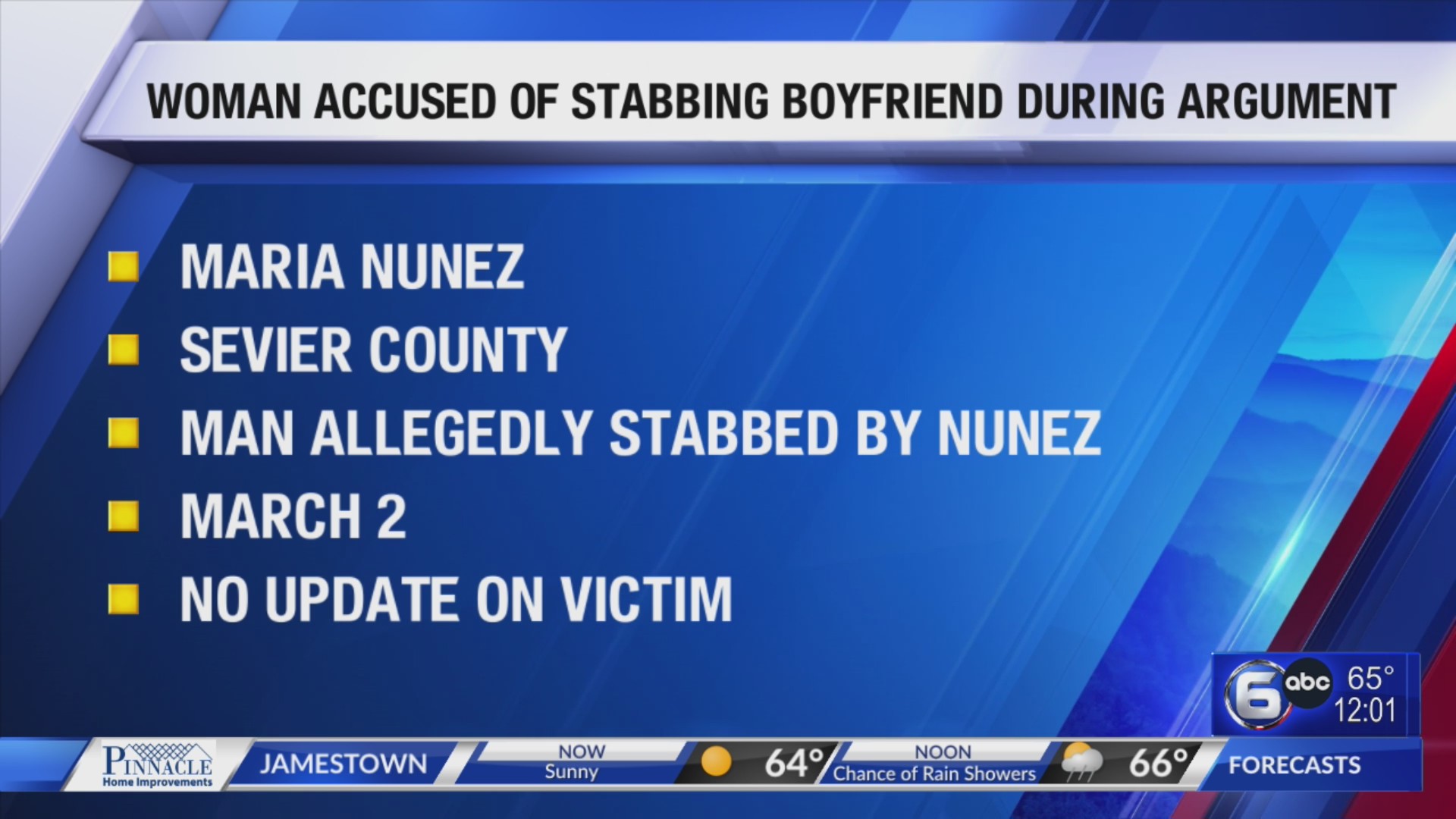 Woman Accused of Stabbing Boyfriend During Argument – WATE 6 On Your Side