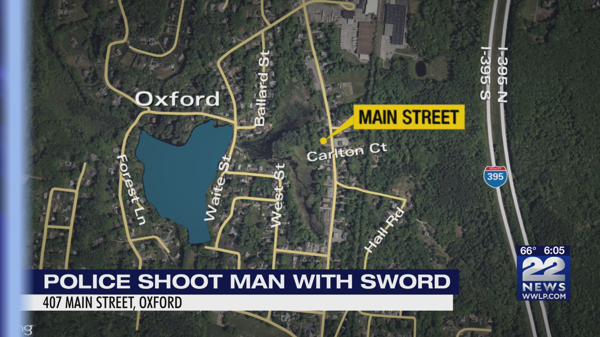 A man is injured after being shot by a police officer in Oxford Massachusetts WWLP